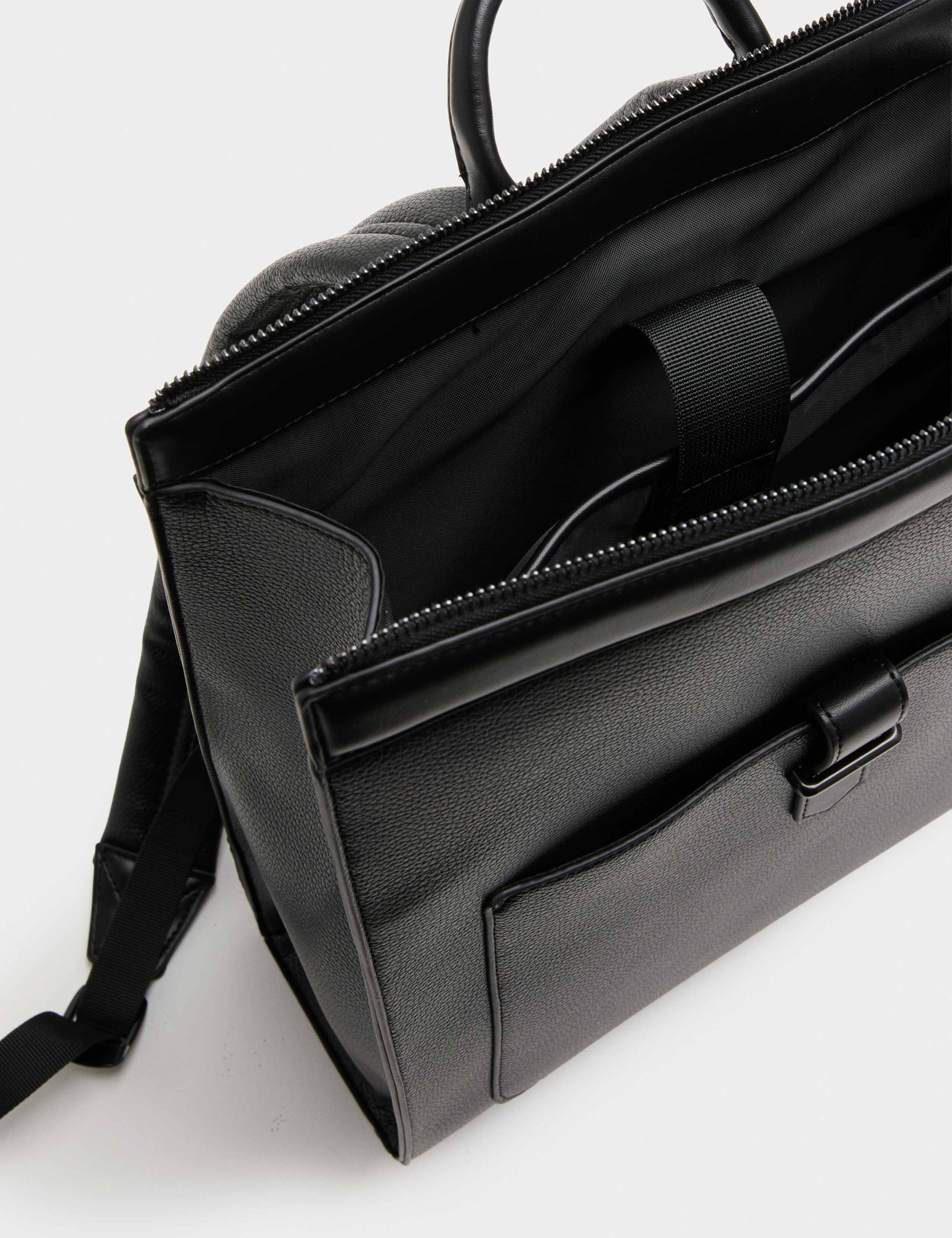 Leather Look Backpack 3 of 3