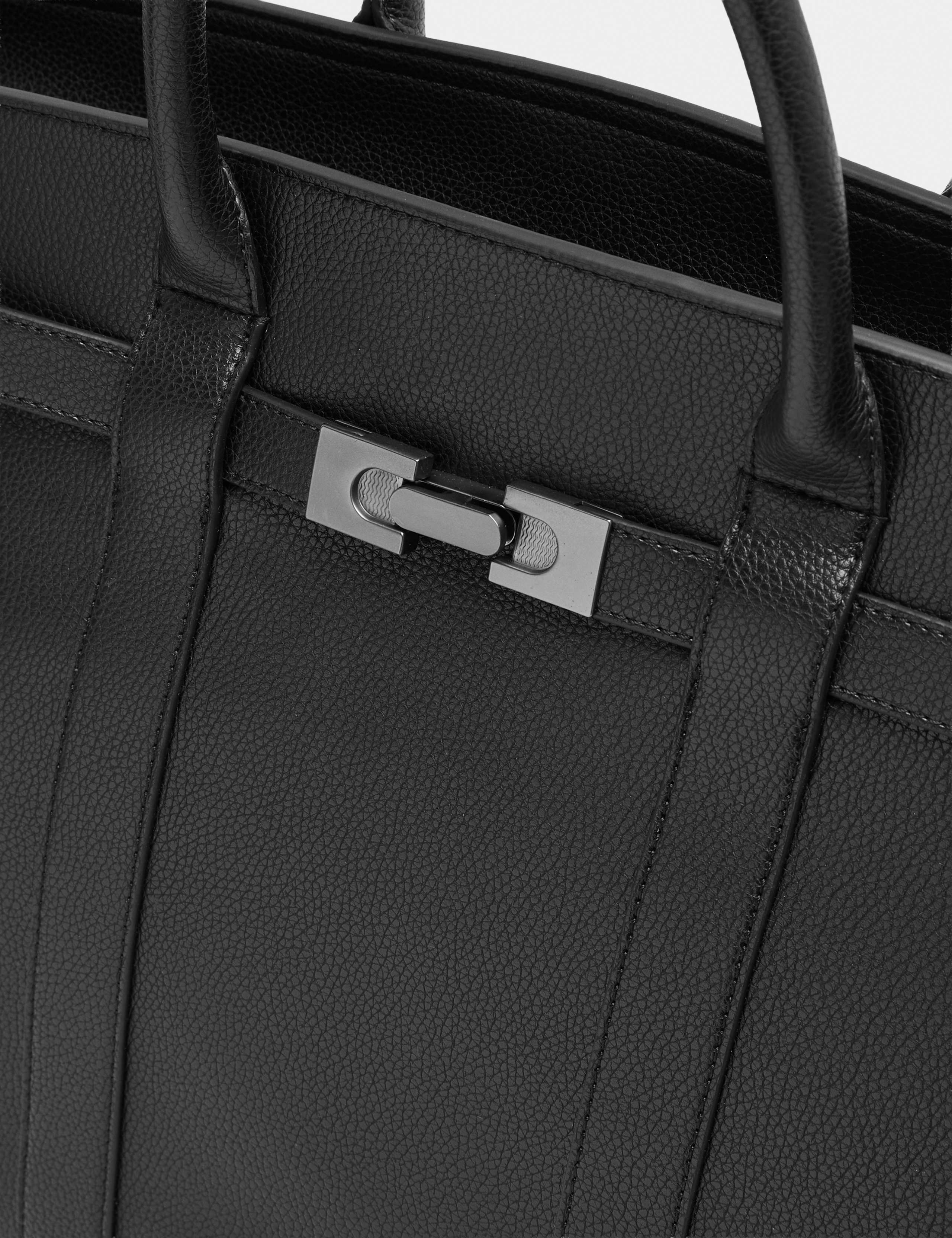 Mock Leather Buckle Weekend Bag 2 of 3