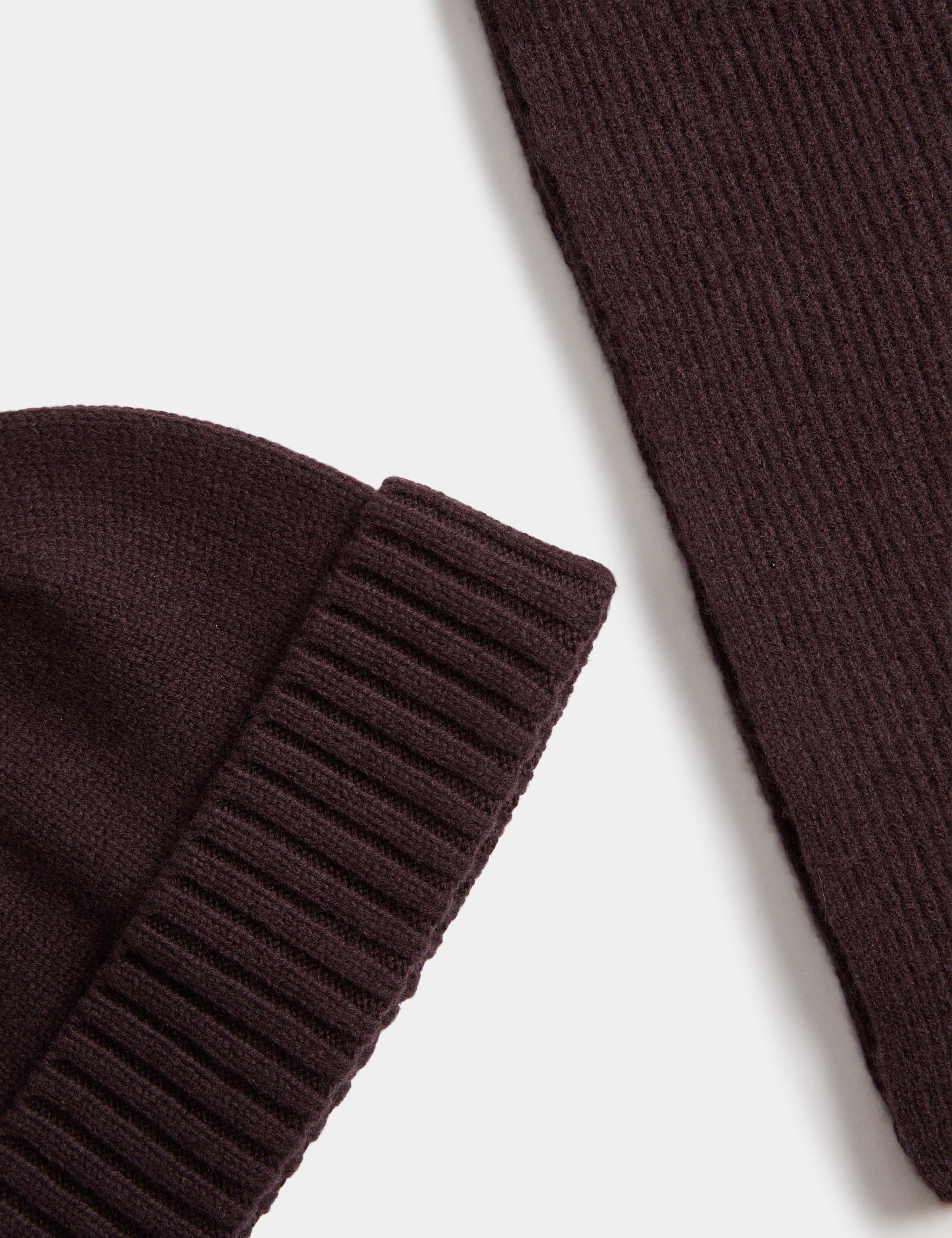 Merino Wool Hat and Scarf Set 2 of 2