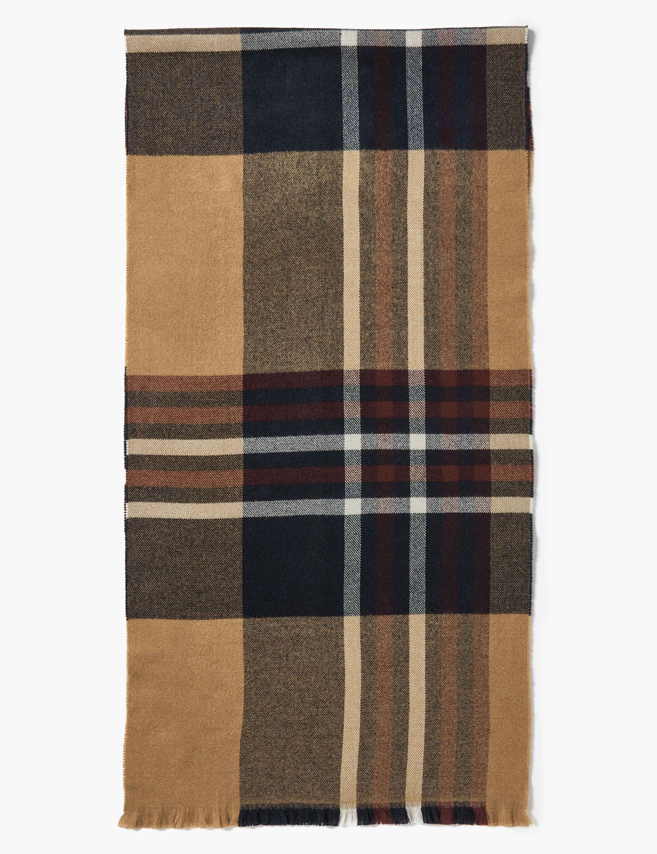 Wider Width Checked Scarf 4 of 4