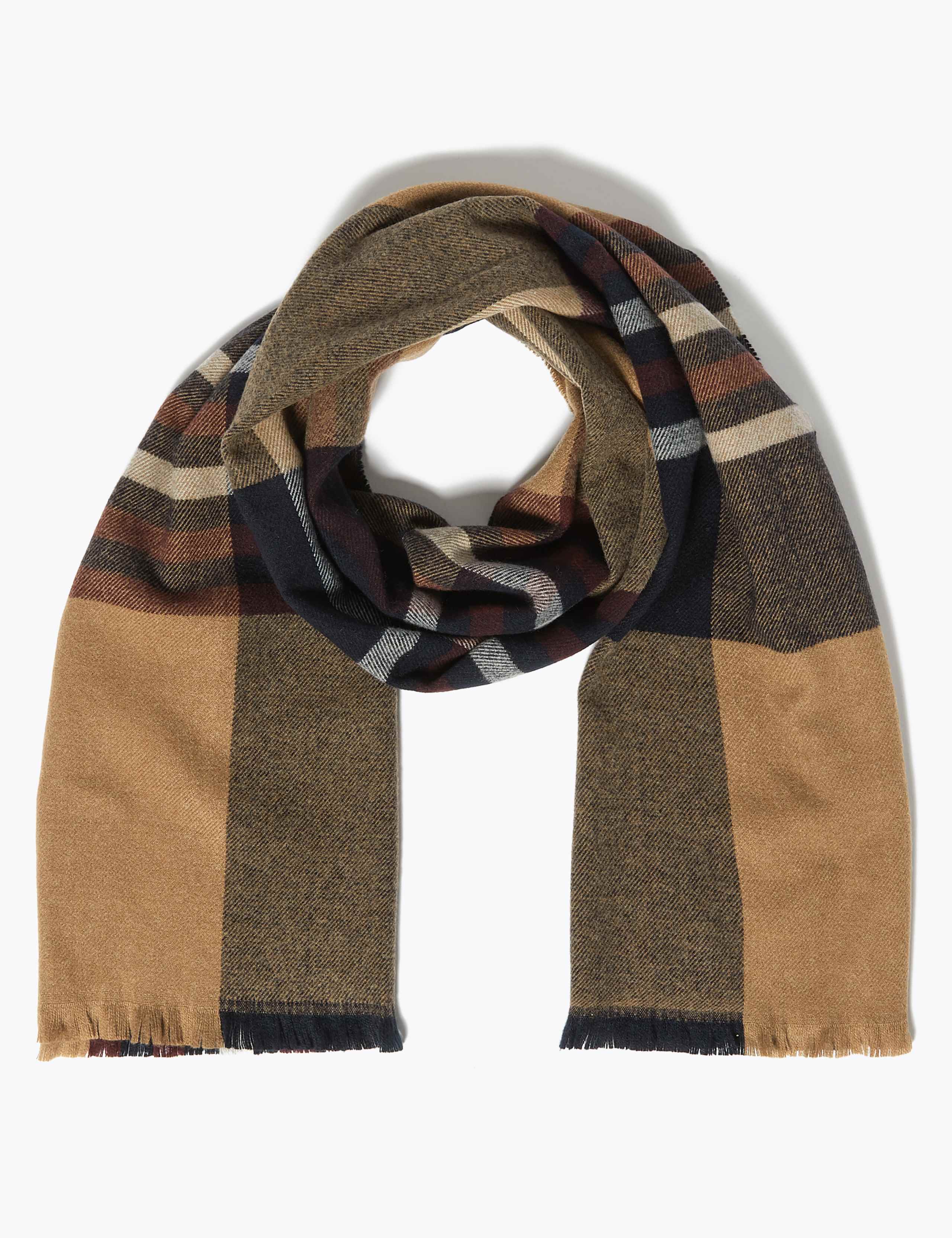Wider Width Checked Scarf 2 of 4