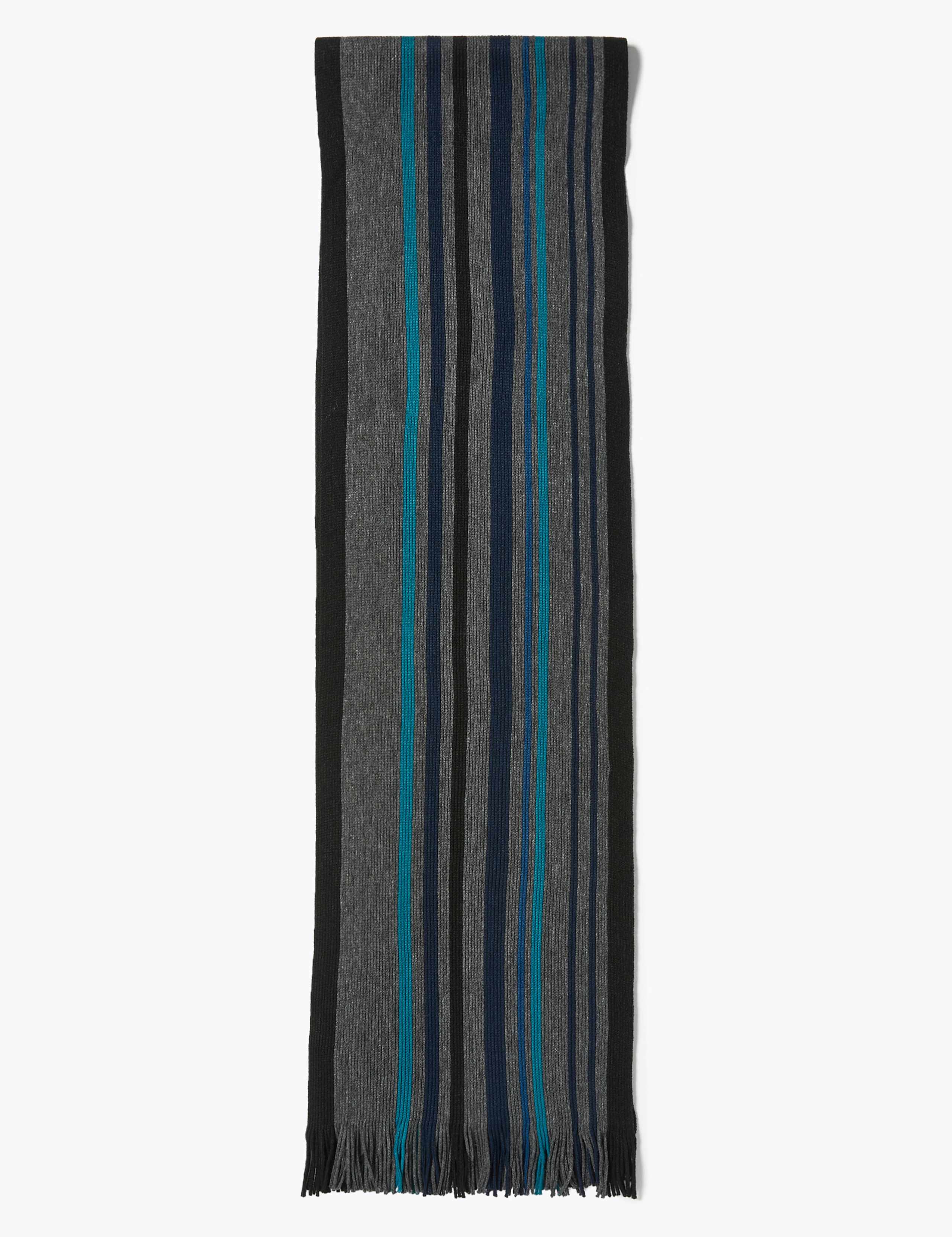 Striped Knitted Scarf 4 of 4