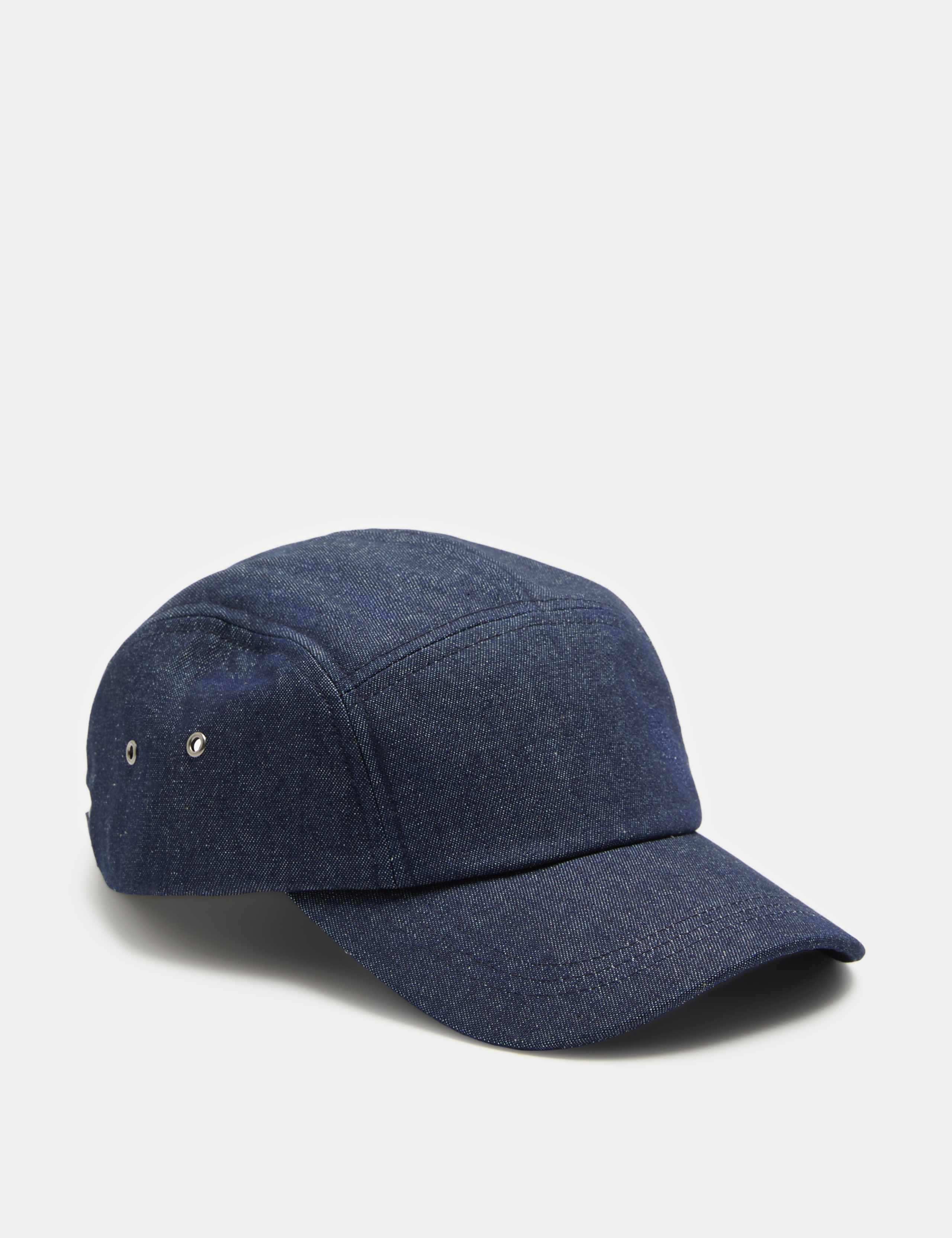 Pure Cotton Denim 5 Panel Baseball Cap 1 of 2