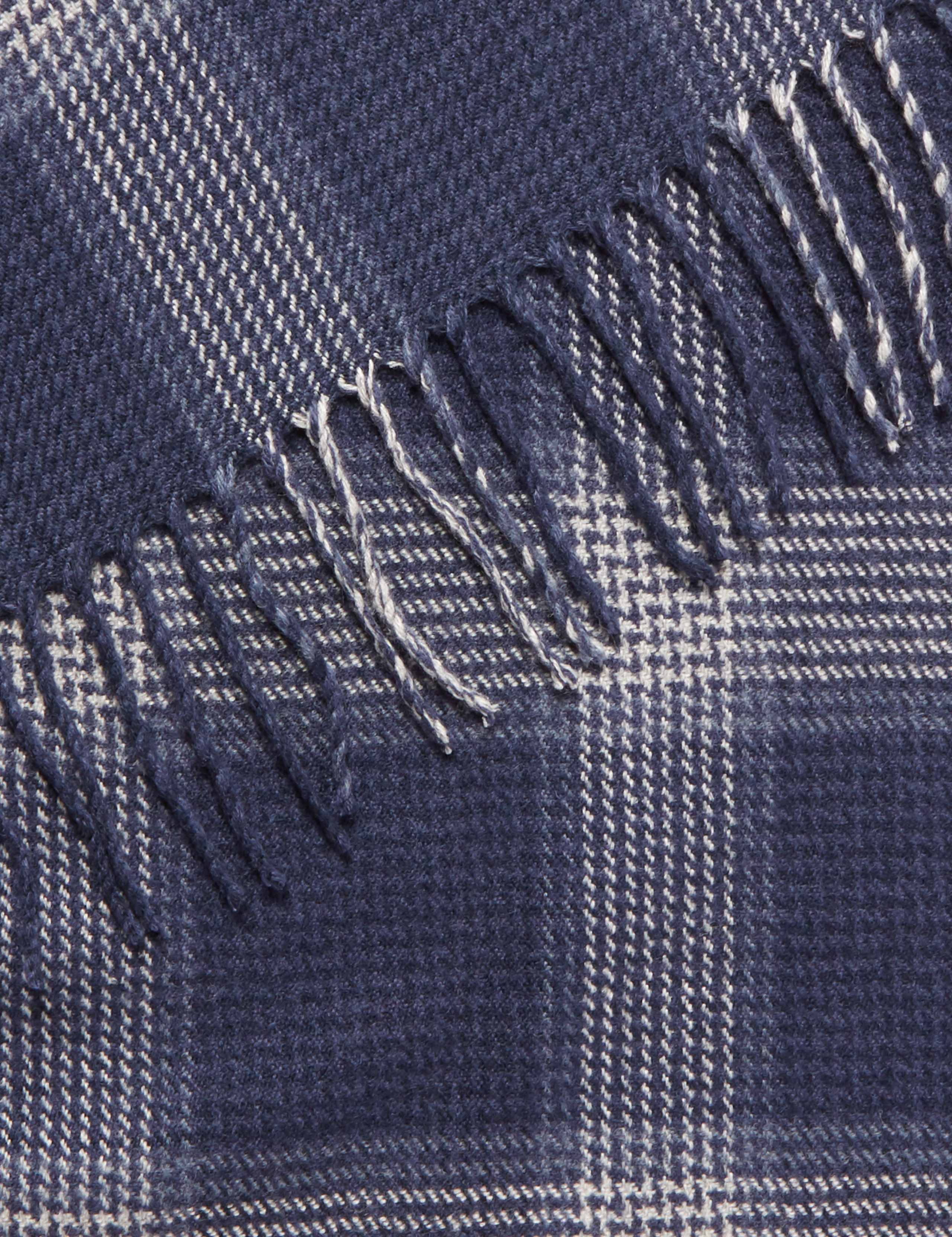 Checked Scarf with wool 3 of 4