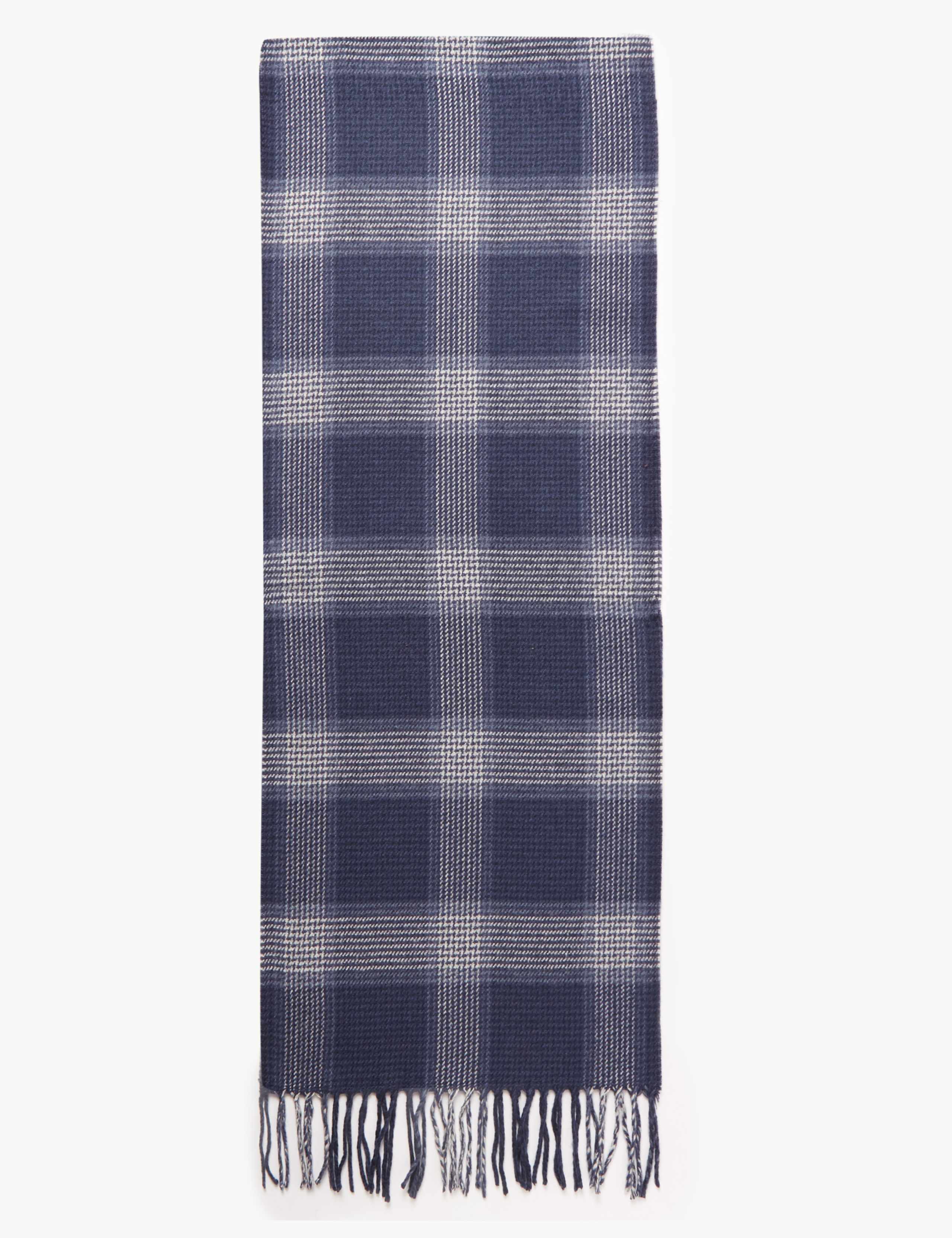 Checked Scarf with wool 4 of 4