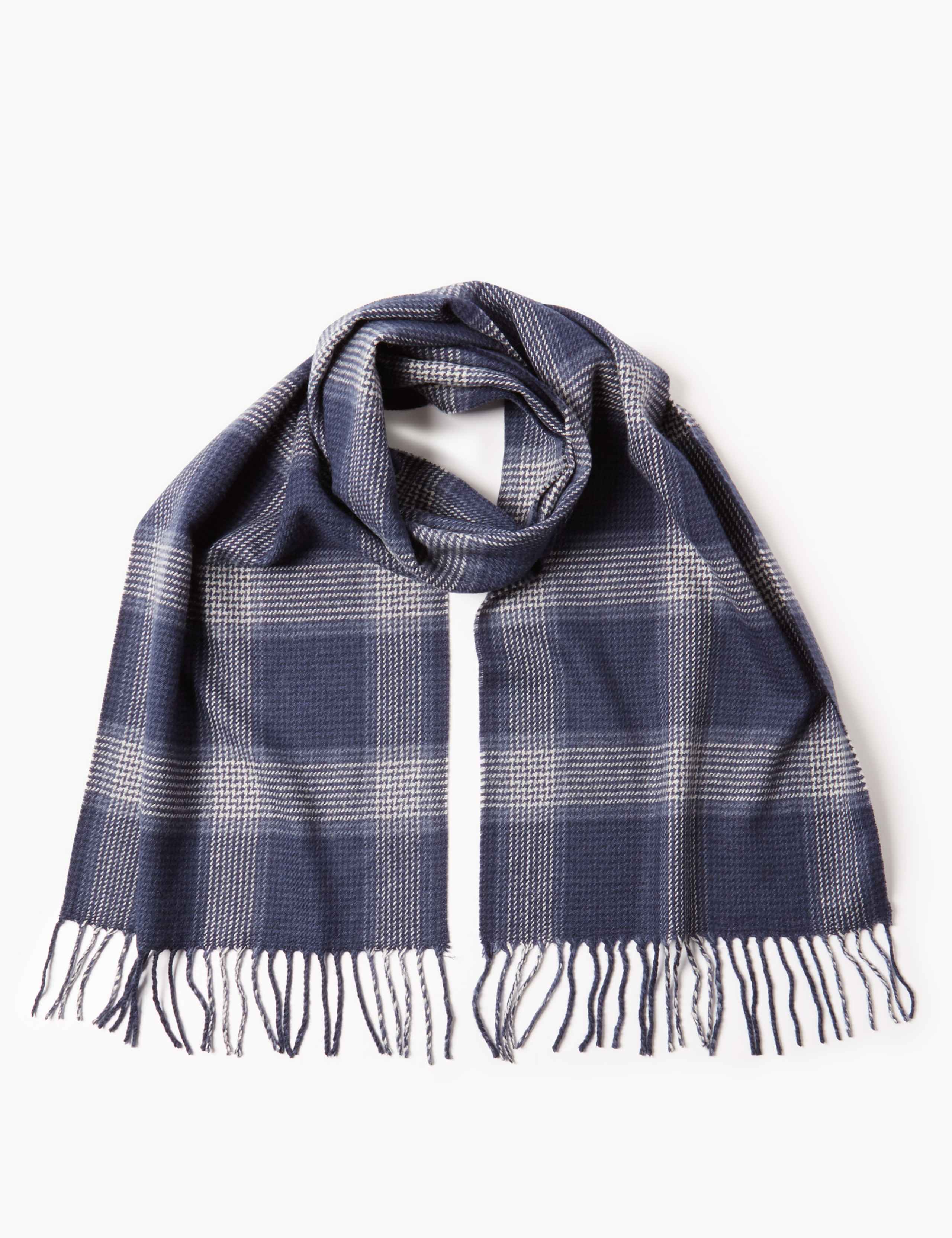 Checked Scarf with wool 2 of 4