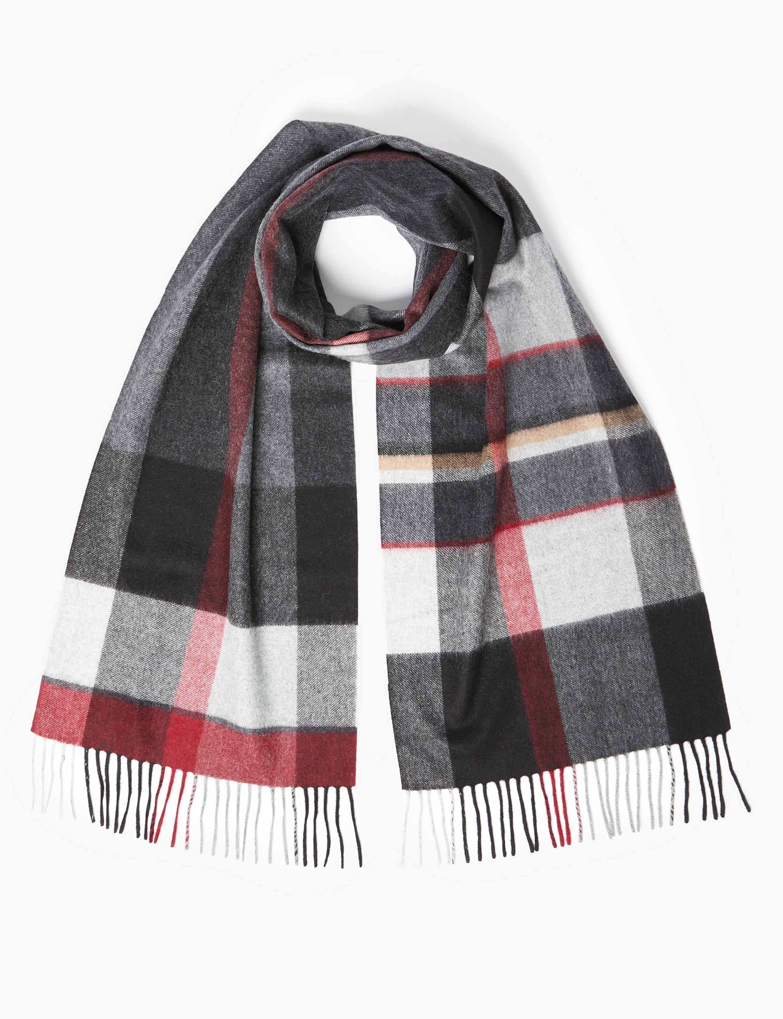 Cashmere Checked Scarf 1 of 4