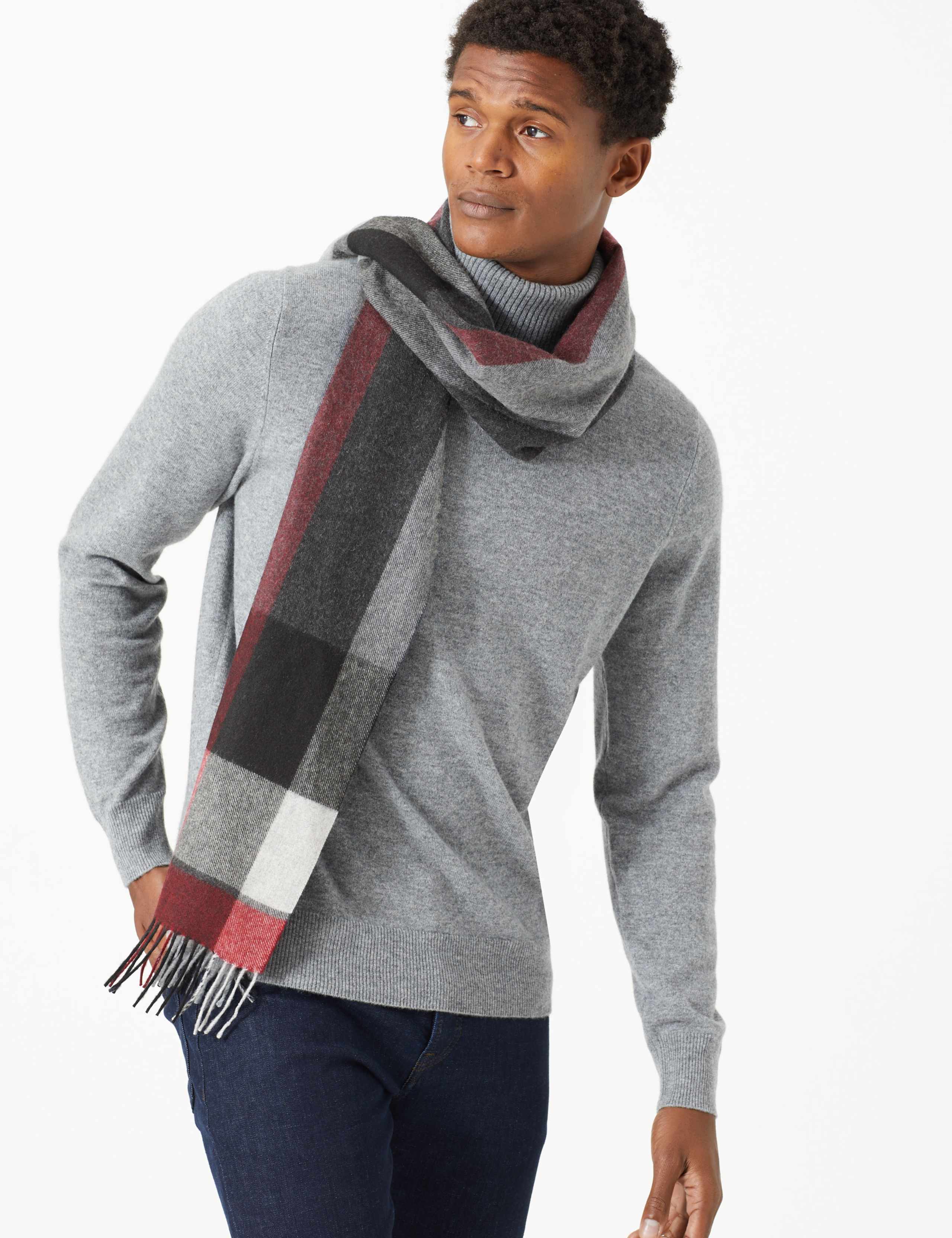 Cashmere Checked Scarf 4 of 4