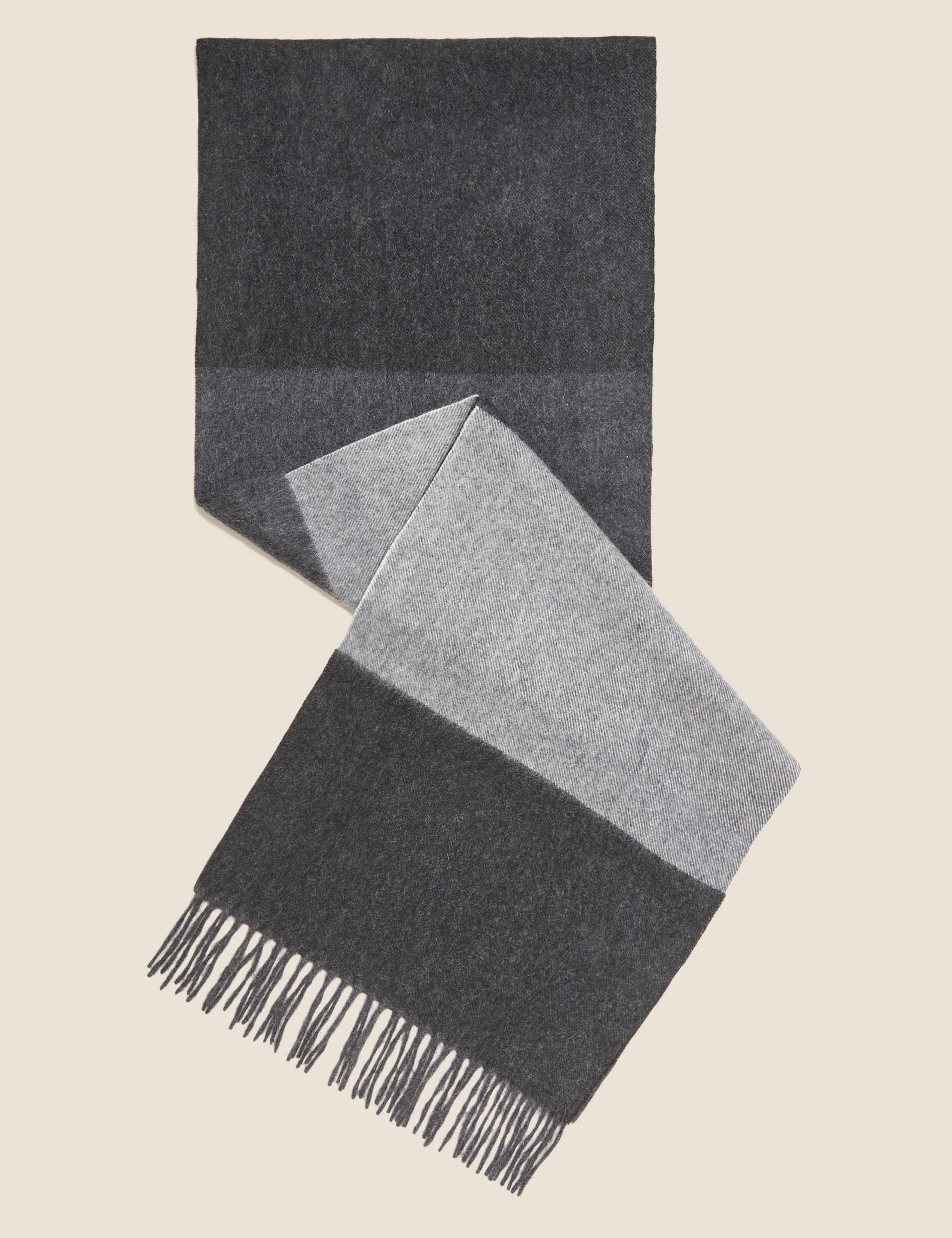 Pure Cashmere Striped Scarf 2 of 3