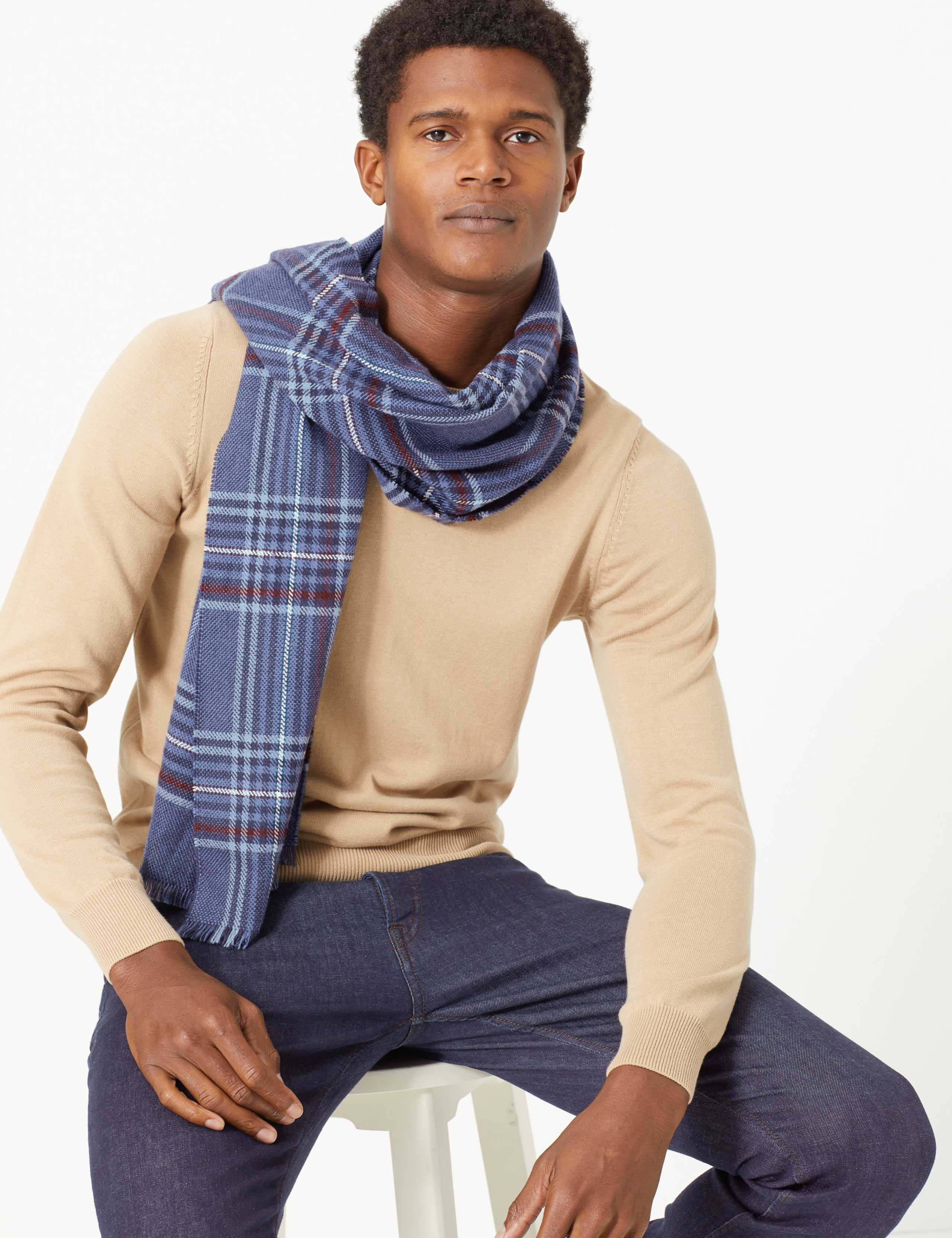 Checked Blanket Scarf 4 of 4