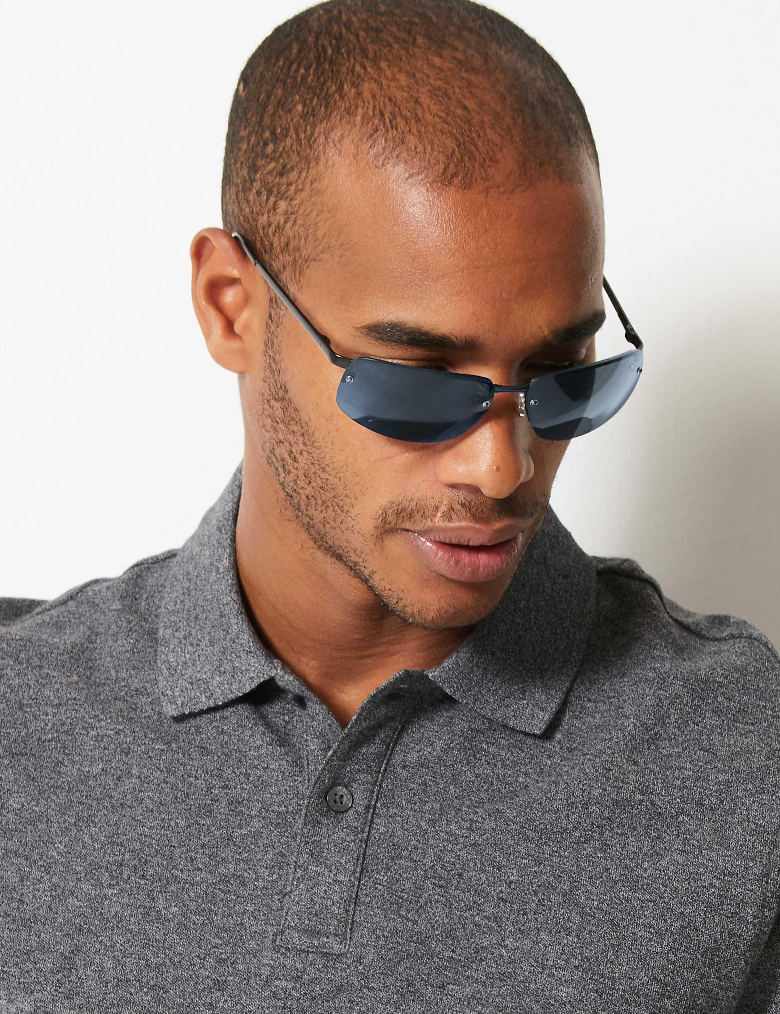 Semi Rimless Sunglasses 2 of 5