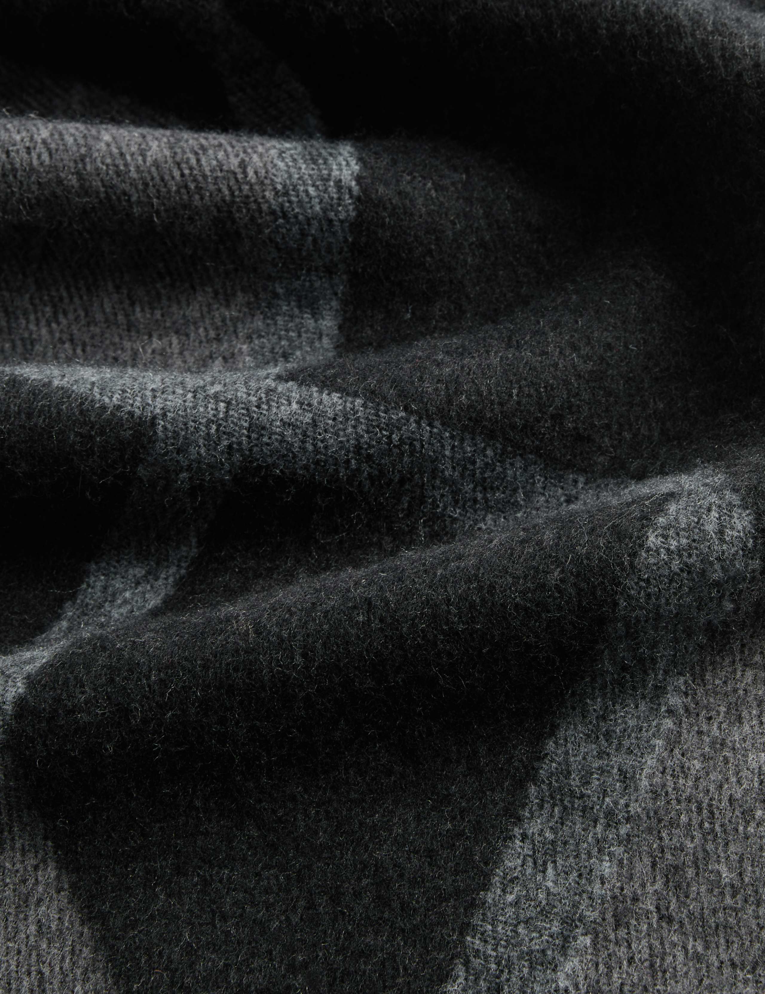 Pure Ultra Fine Merino Wool Geometric Scarf 2 of 2
