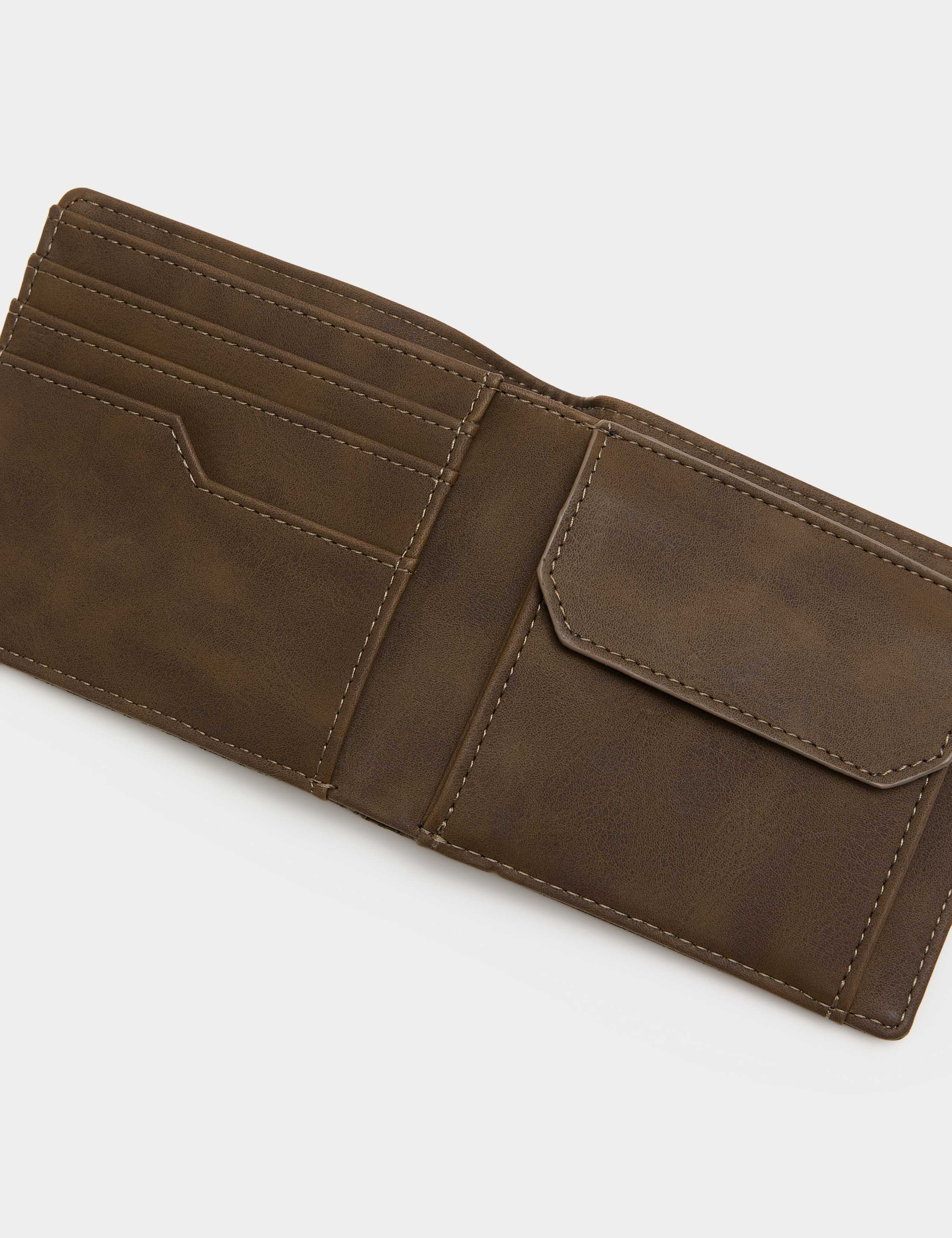 Faux Leather Textured Bi-Fold Wallet 2 of 2