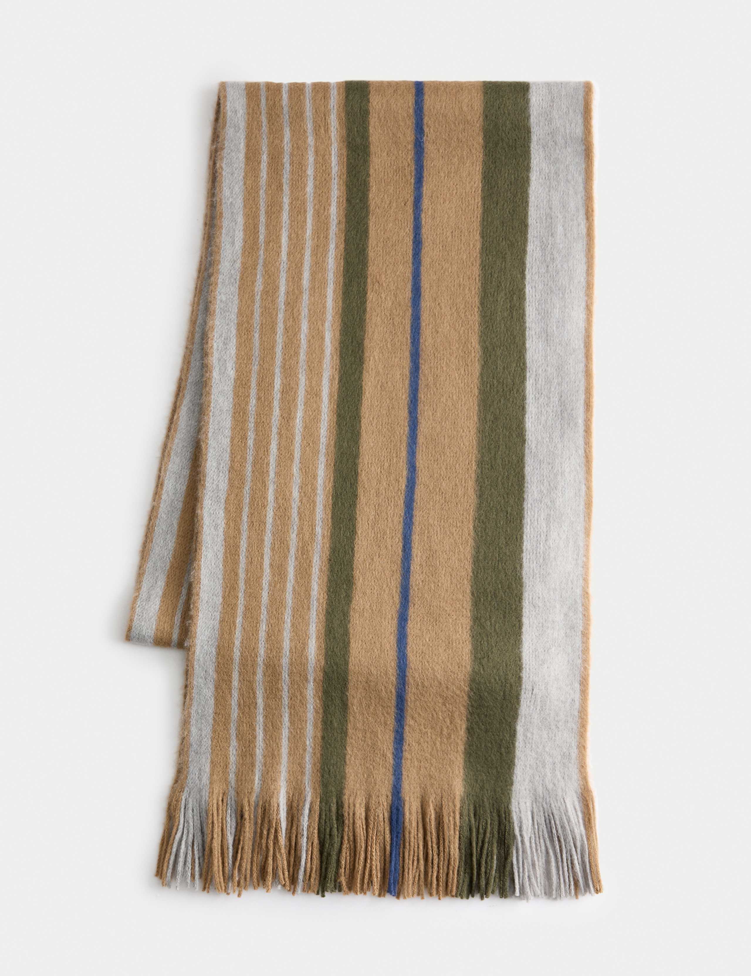 Striped Brushed Scarf 1 of 2