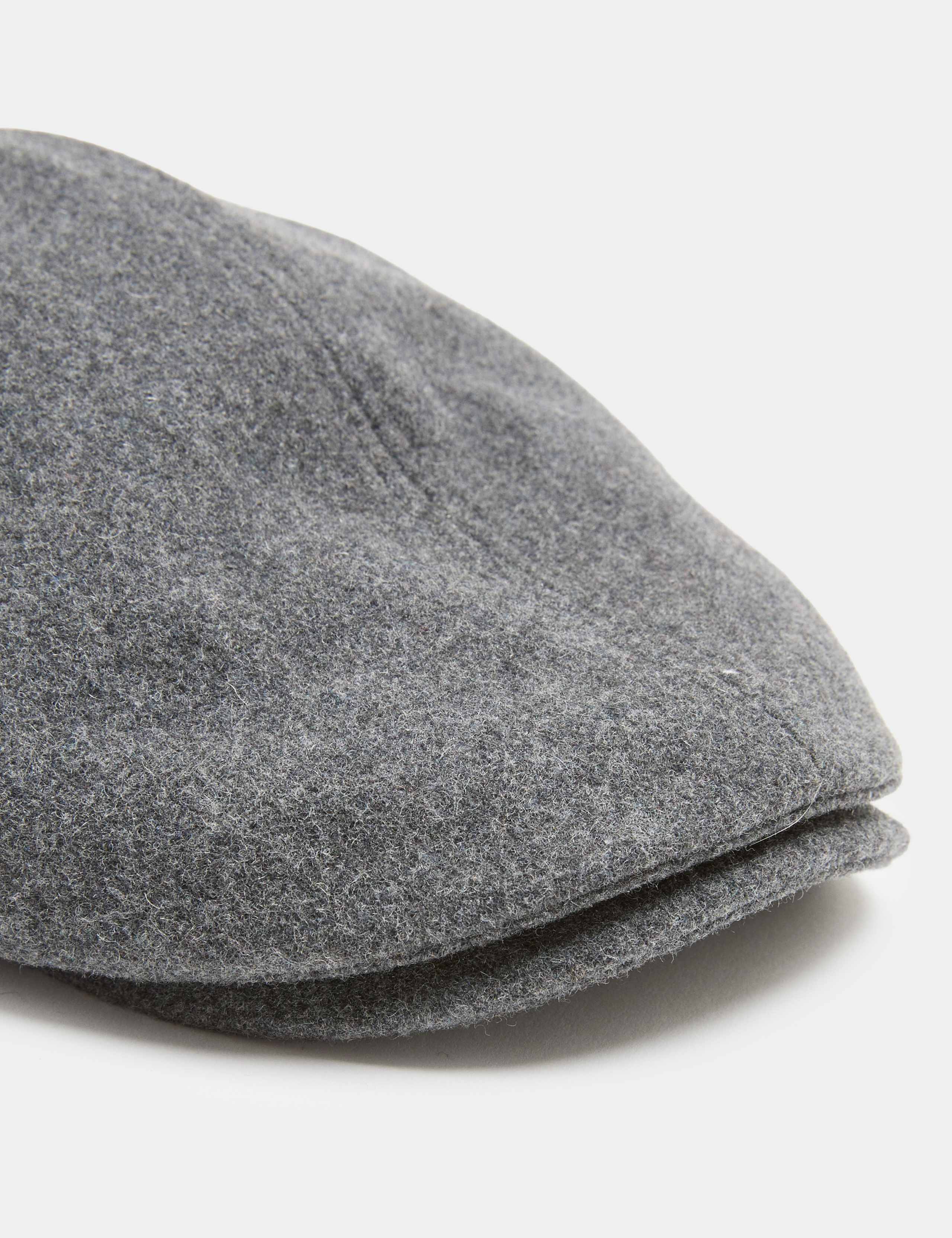 Pure Wool Flat Cap 2 of 2