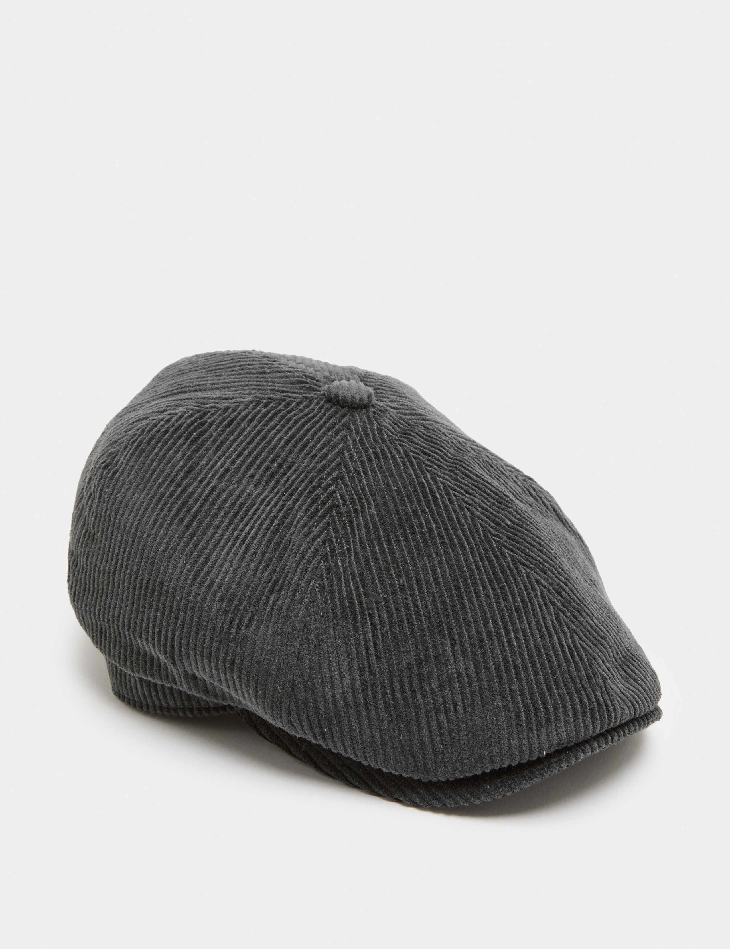 Pure Cotton Corduroy Flat Cap 1 of 2