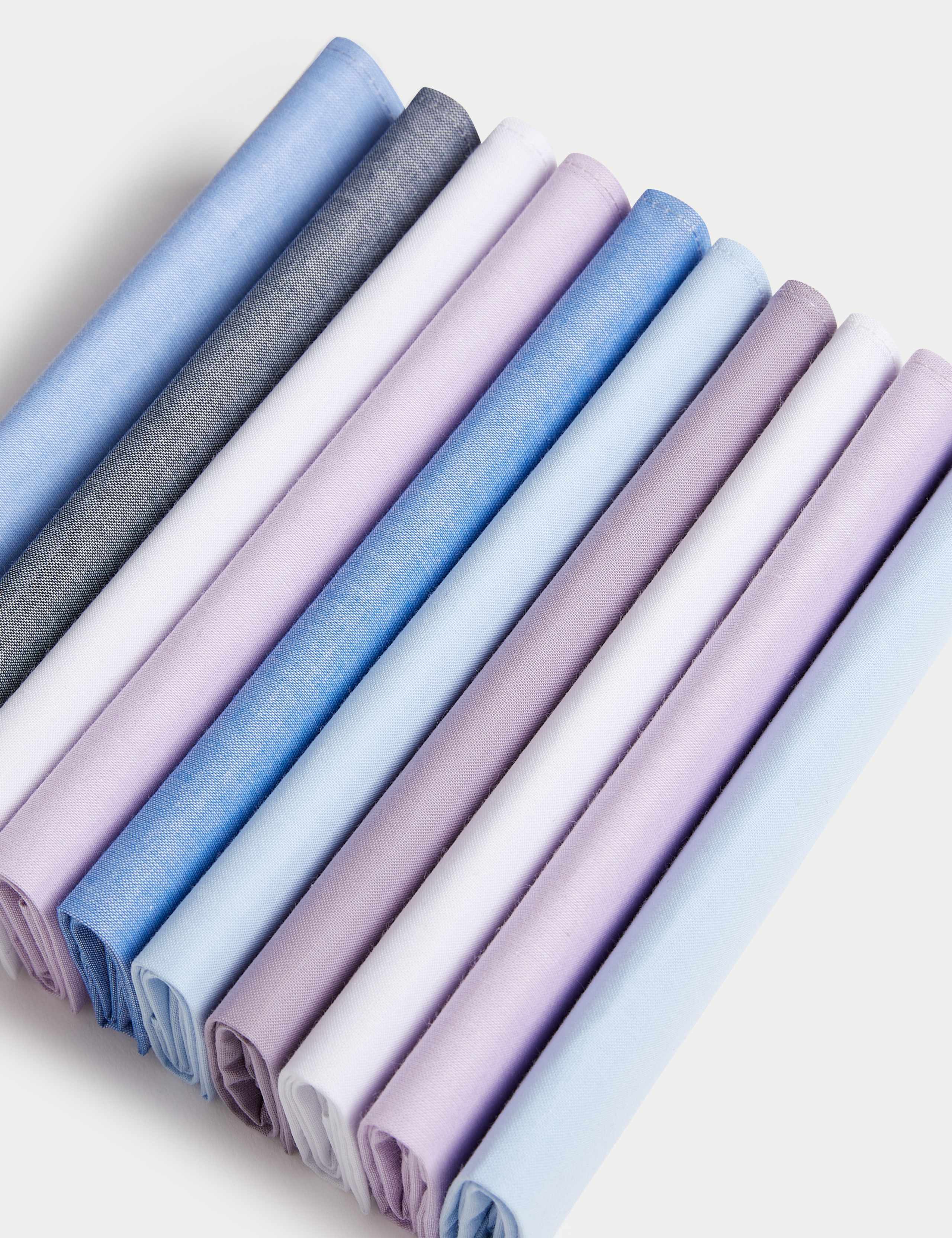 10pk Antibacterial Pure Cotton Handkerchiefs 3 of 3