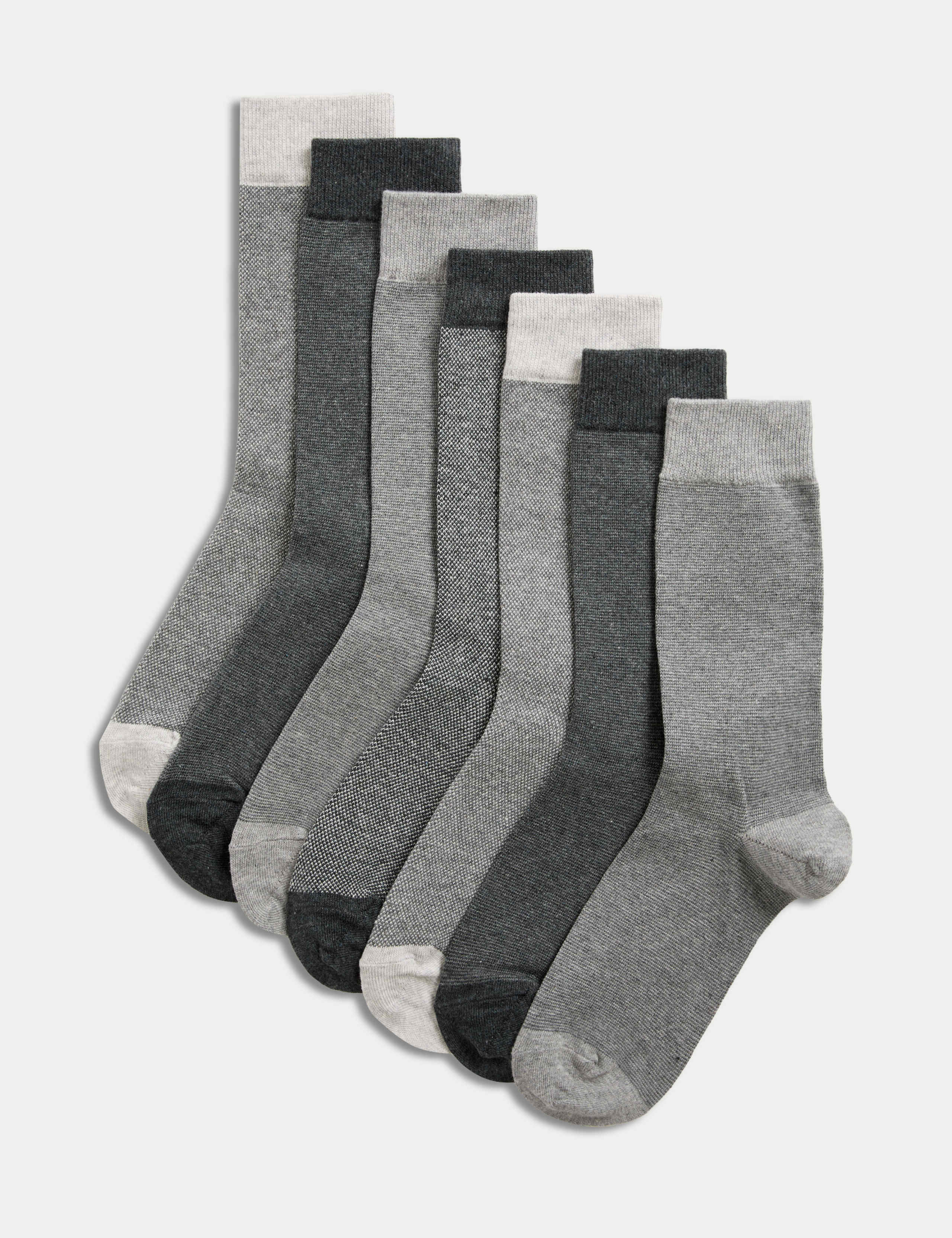 7 Pack Cool & Fresh™ Cotton Rich Socks 1 of 2