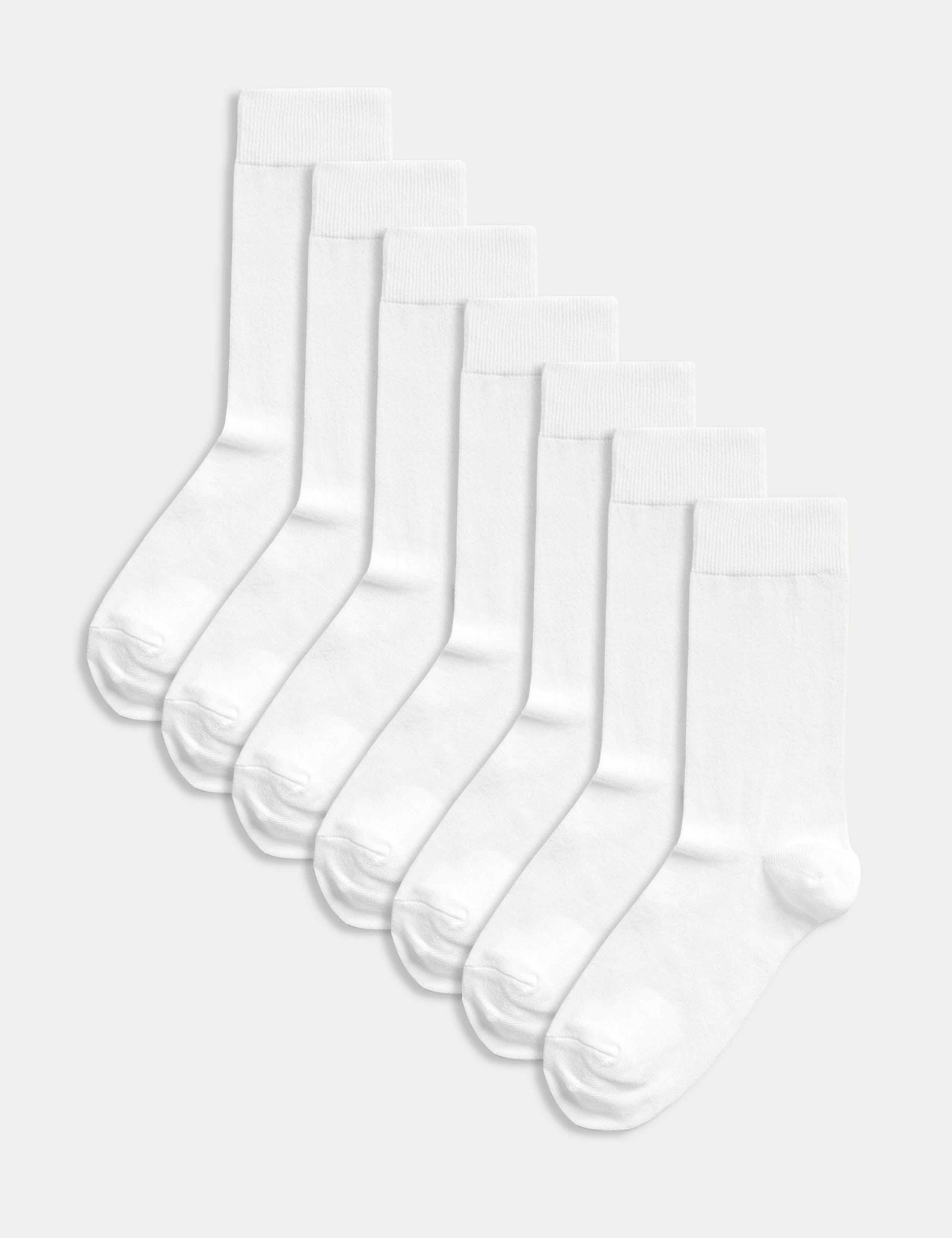 7 Pack Cool & Fresh™ Cotton Rich Socks 1 of 2