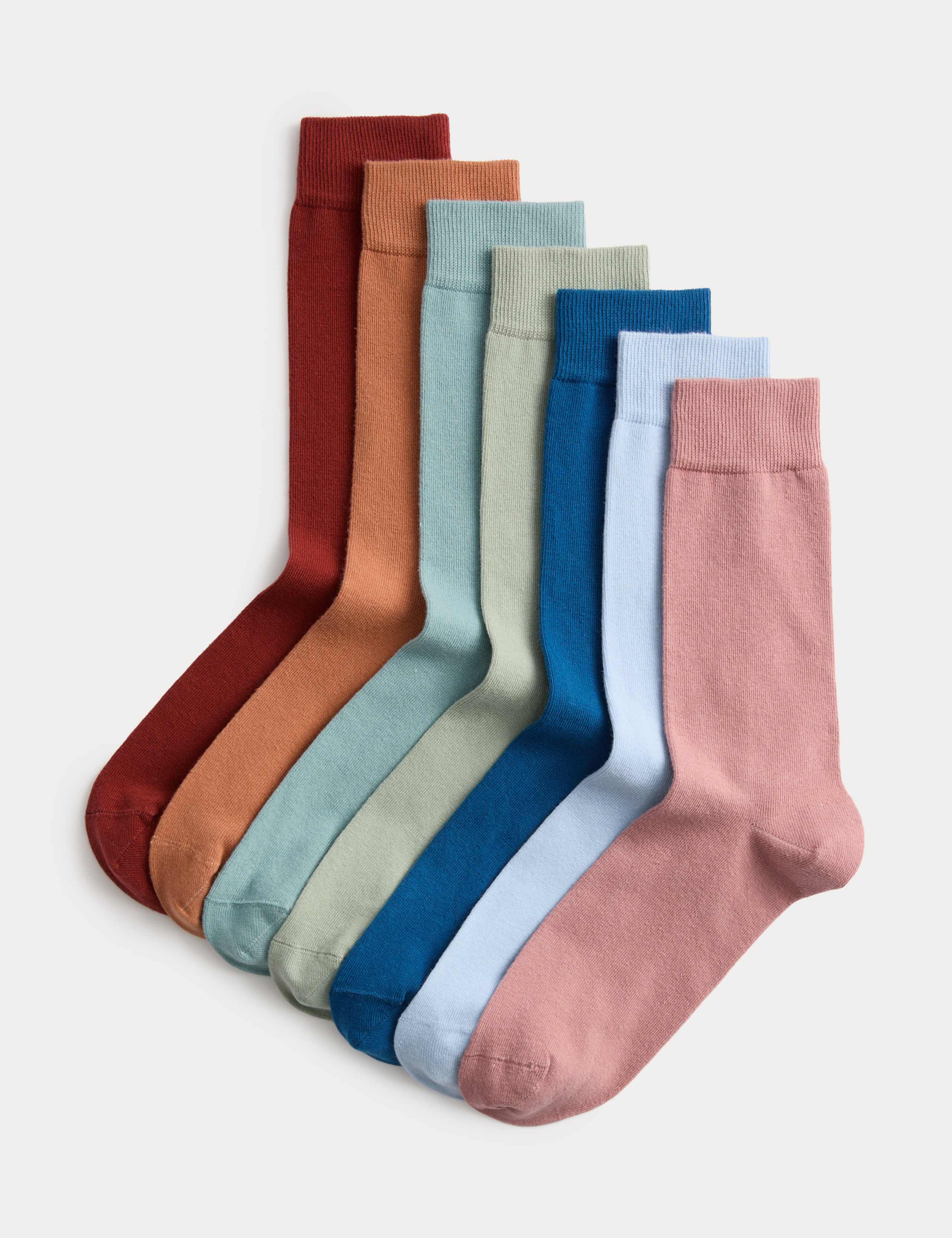 7 Pack Cool & Fresh™ Cotton Rich Socks 1 of 2