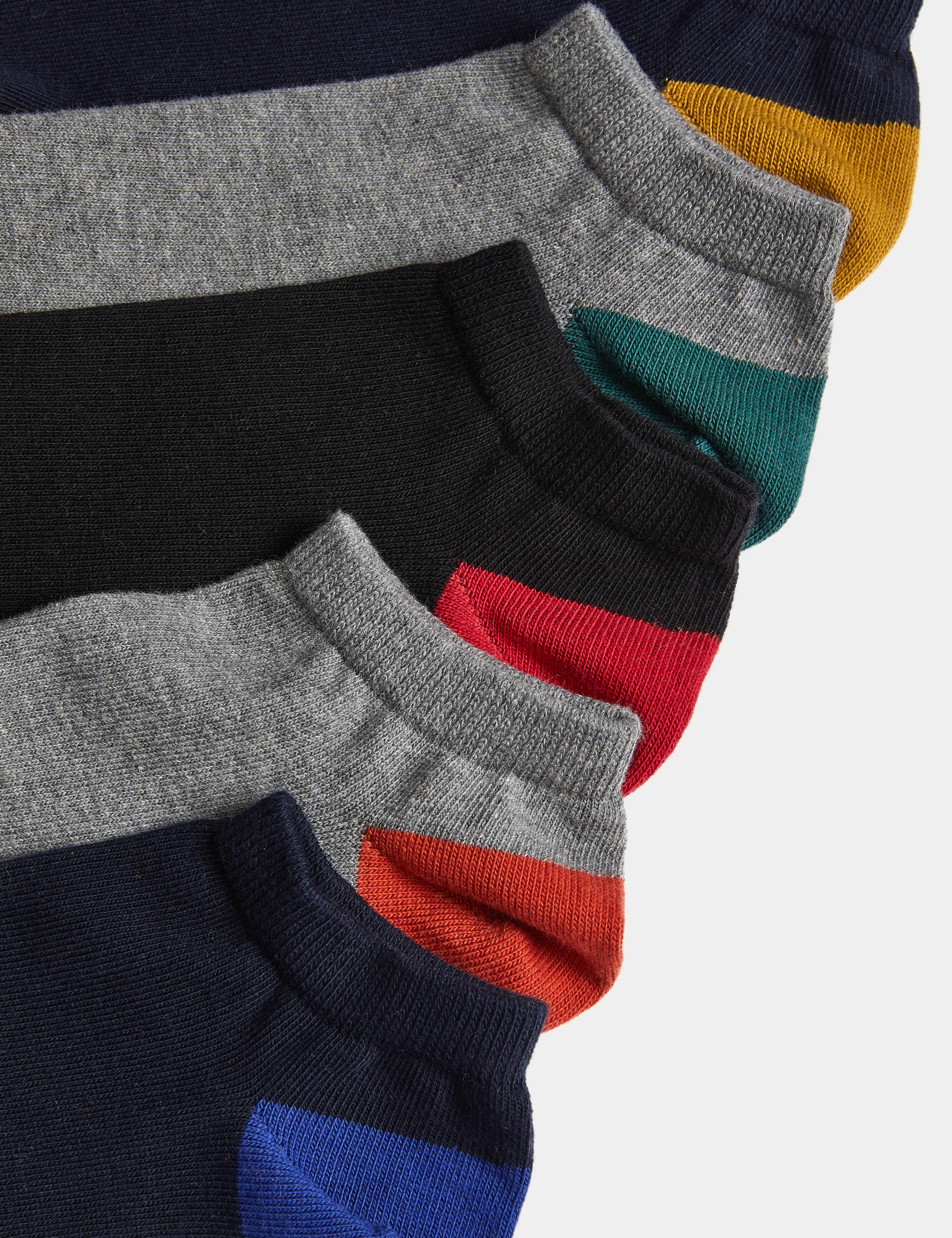 5 Pack Cool & Fresh™ Cotton Rich Trainer Socks 2 of 2