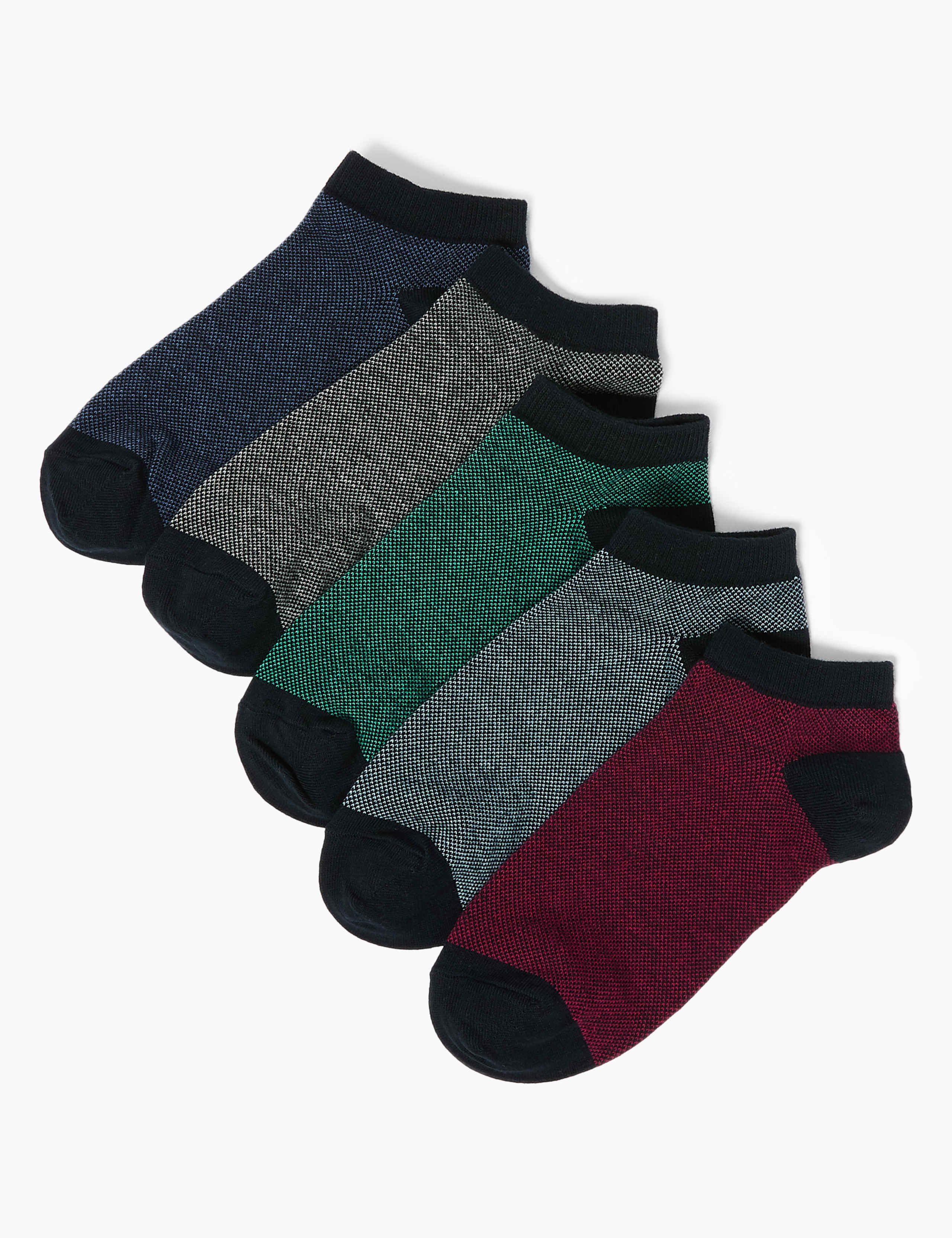 5pk Cool & Fresh™ Trainer Socks 1 of 2