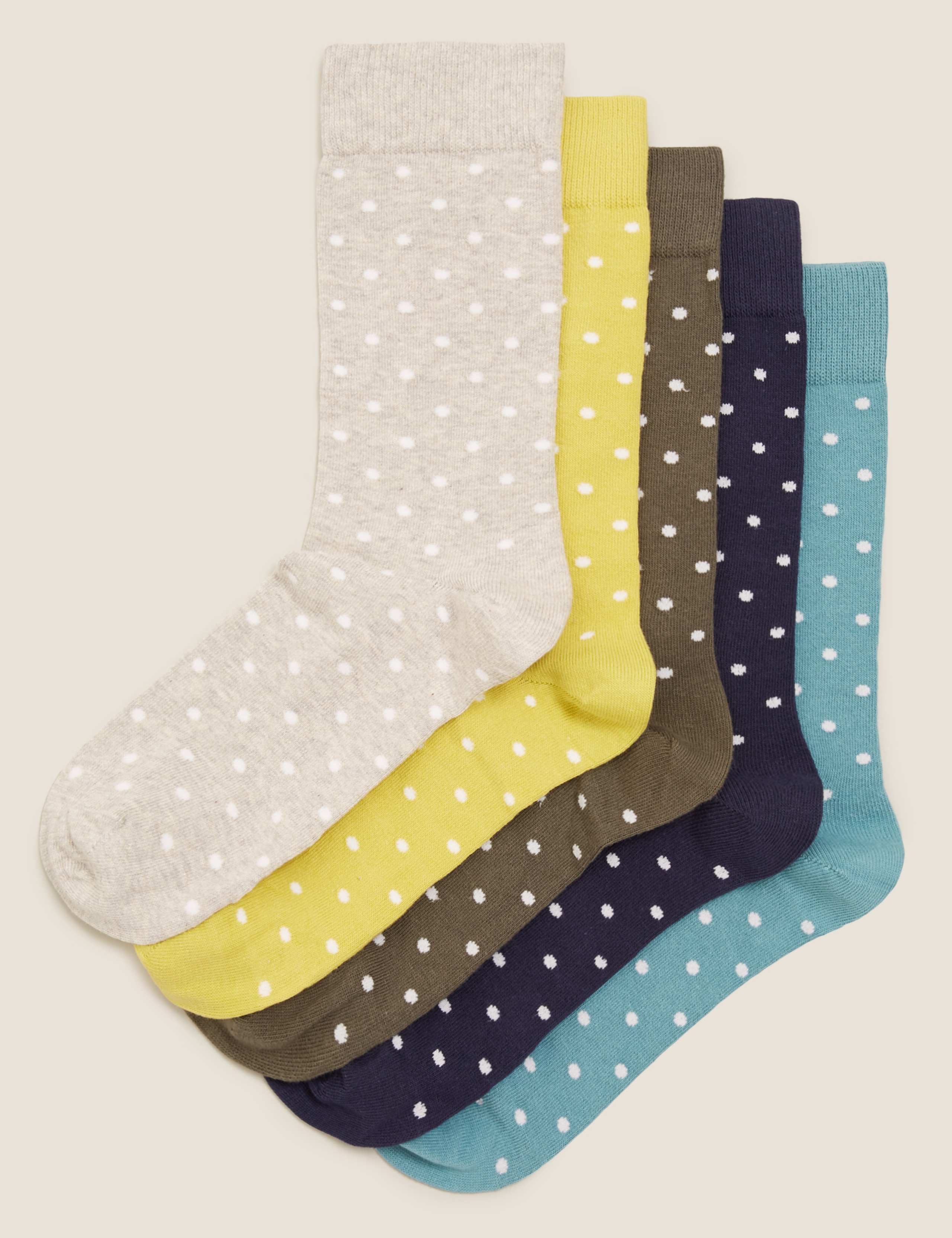 5pk Cool & Fresh™ Polka Dot Socks 1 of 1