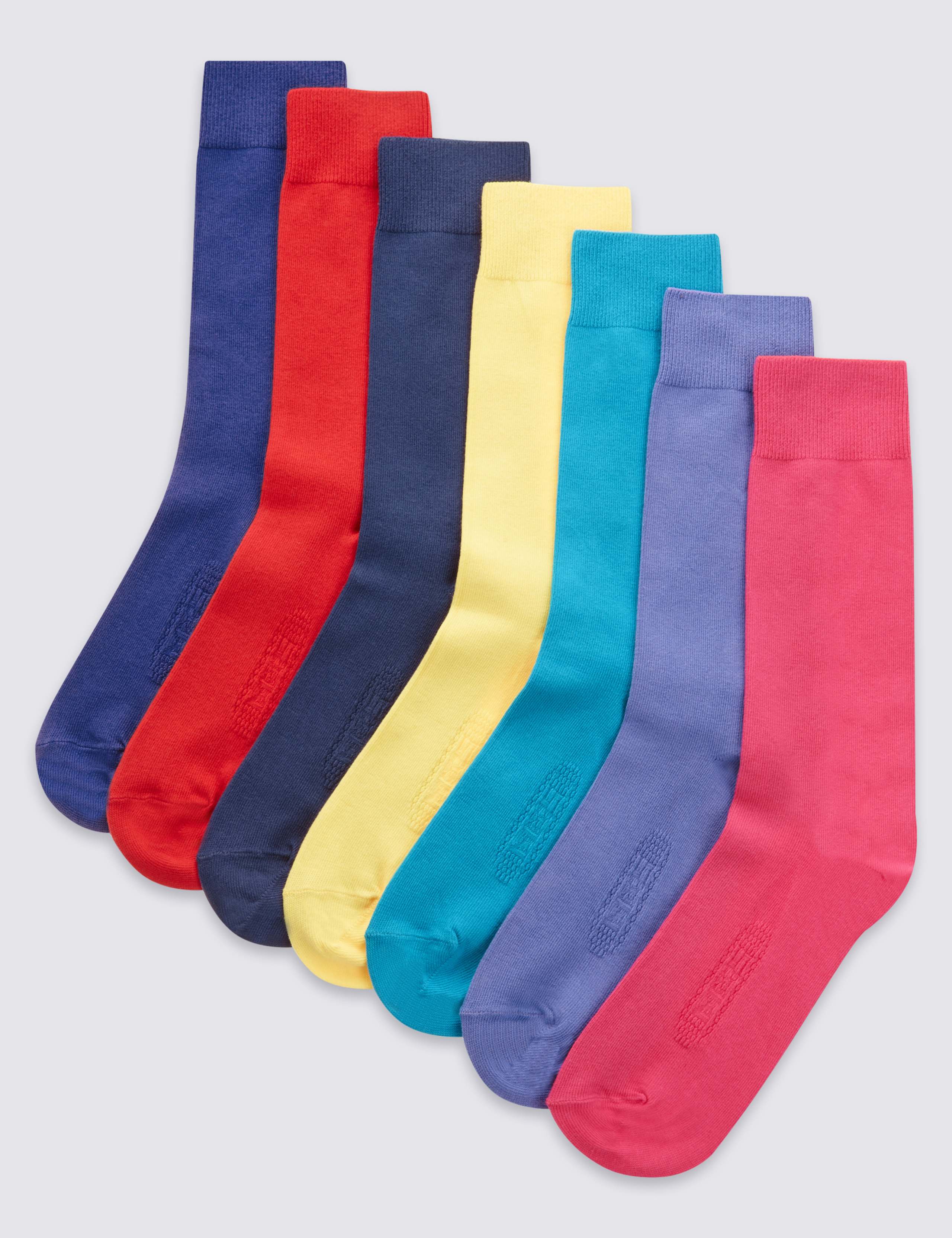 7 Pairs of Cool & Freshfeet™ Assorted Socks 1 of 1