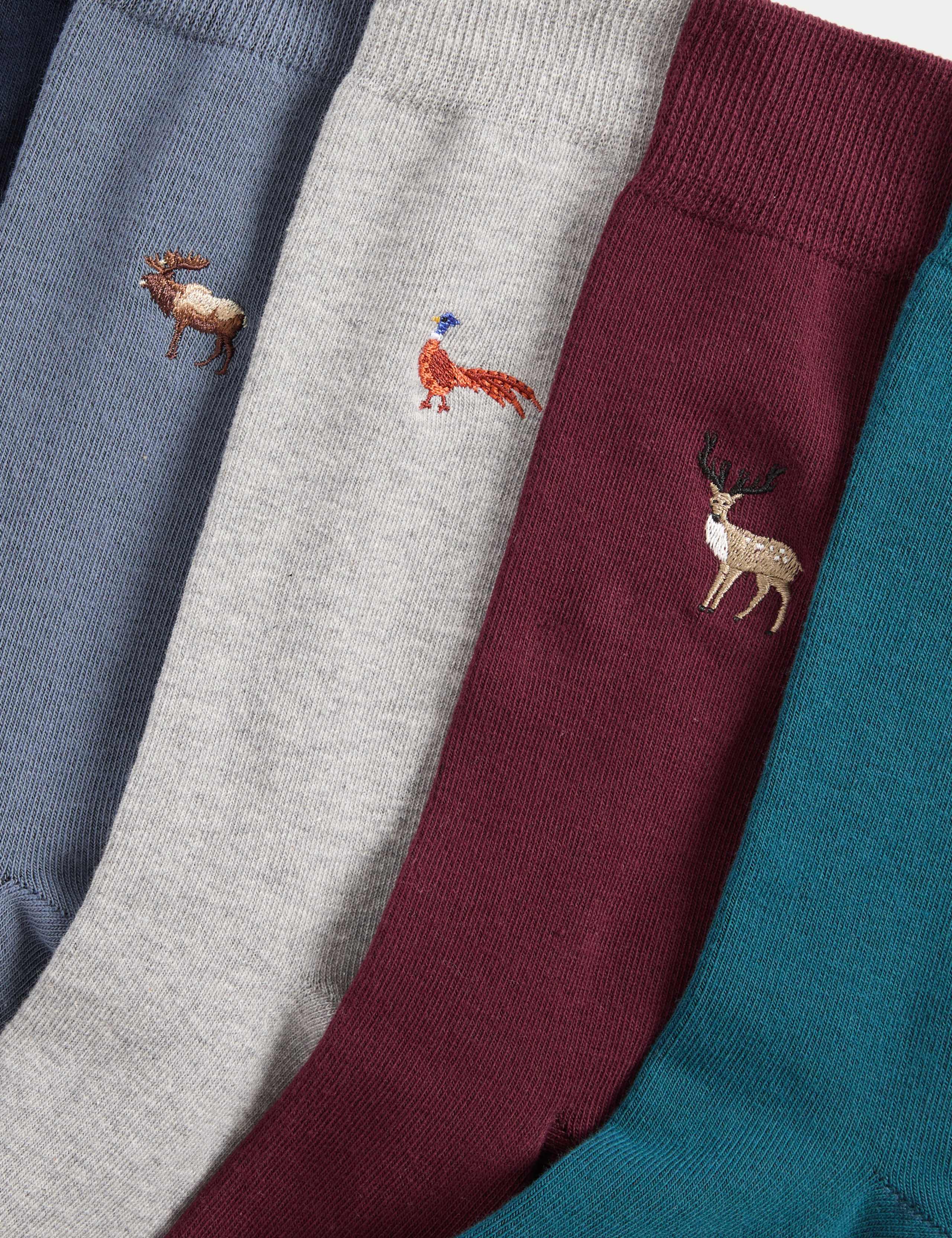 5 Pack Cool & Fresh™ Woodland Cotton Rich Socks 2 of 2