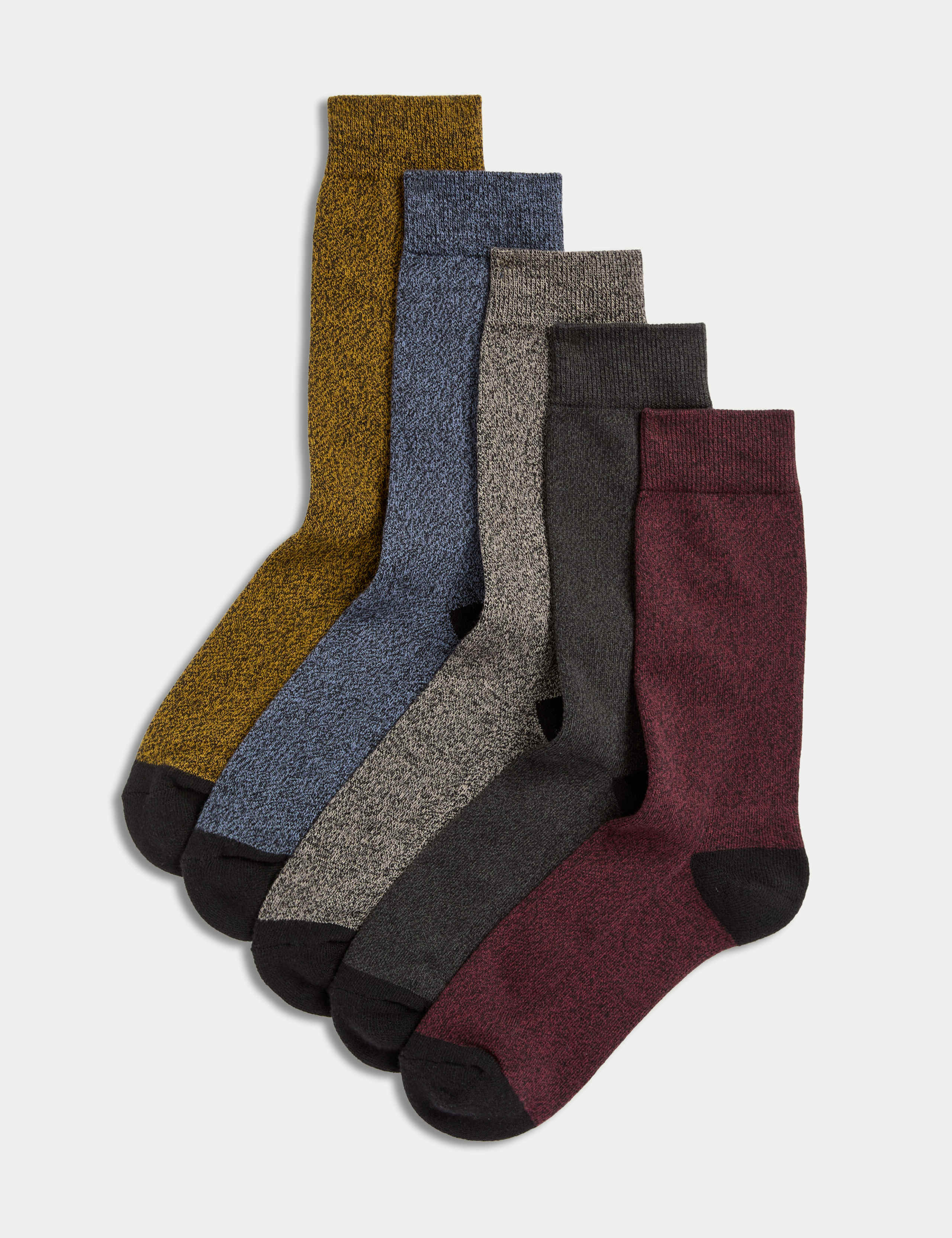 5 Pack Cool & Fresh™ Cotton Rich Cushioned Socks 1 of 2