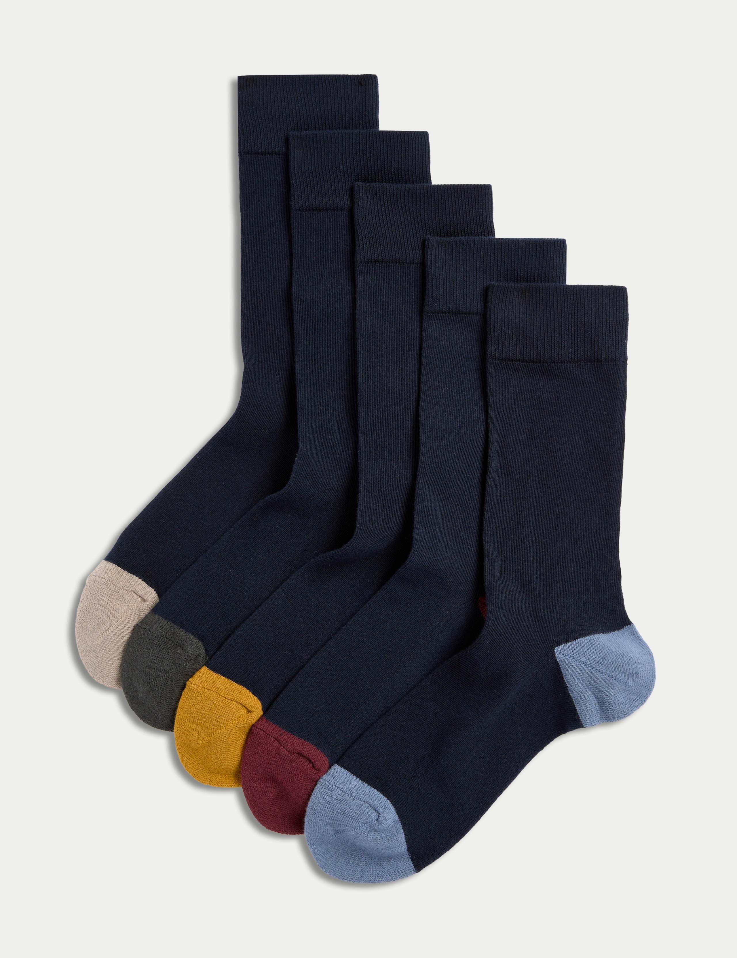 5 Pack Cool & Fresh™ Cotton Rich Light Cushioned Socks 1 of 2