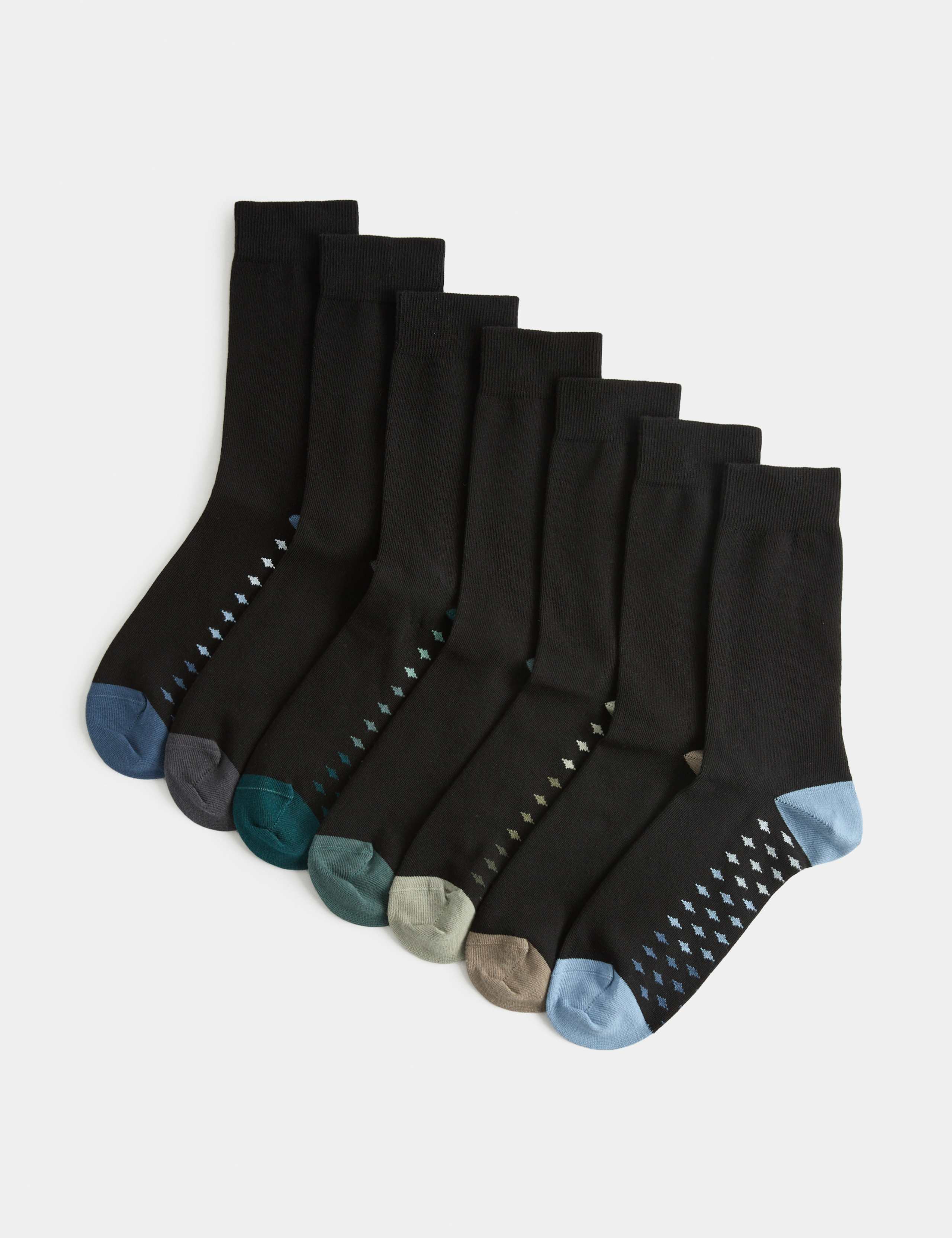7 Pack Cool & Fresh™ Cotton Rich Socks 1 of 1