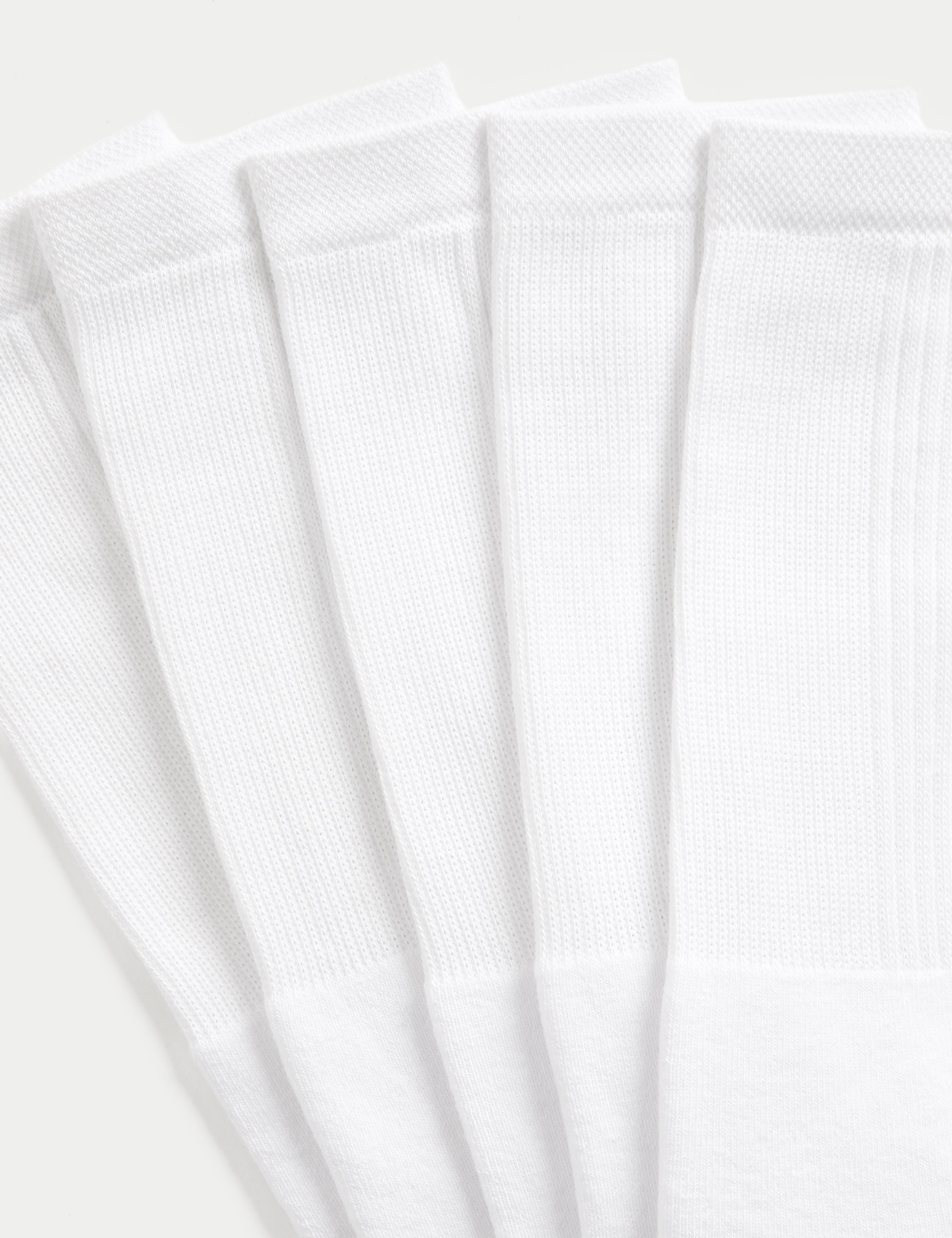 5 Pack Freshfeet™ Cotton Rich Cushioned Sports Socks 2 of 2