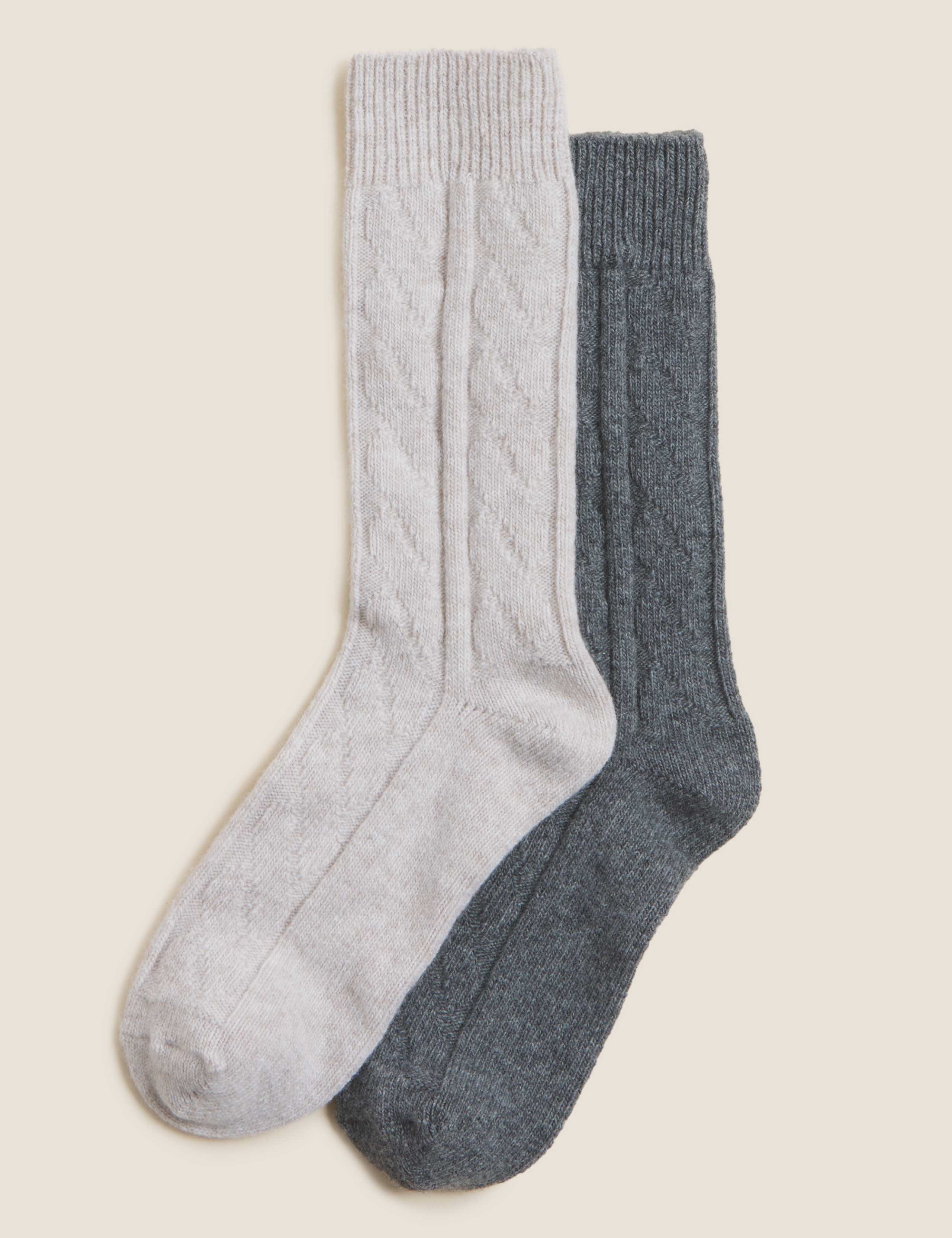 2pk Lambswool Socks 5 of 6