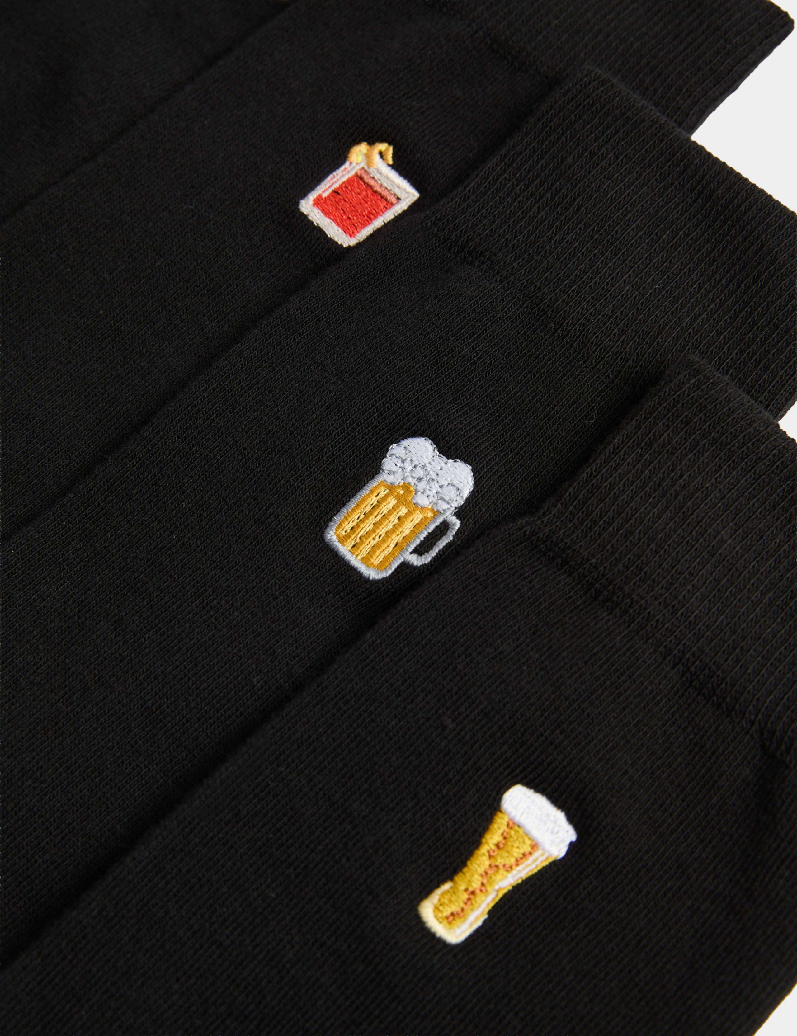 5 Pack Cool & Fresh™ Cotton Rich Drinks Socks 2 of 3