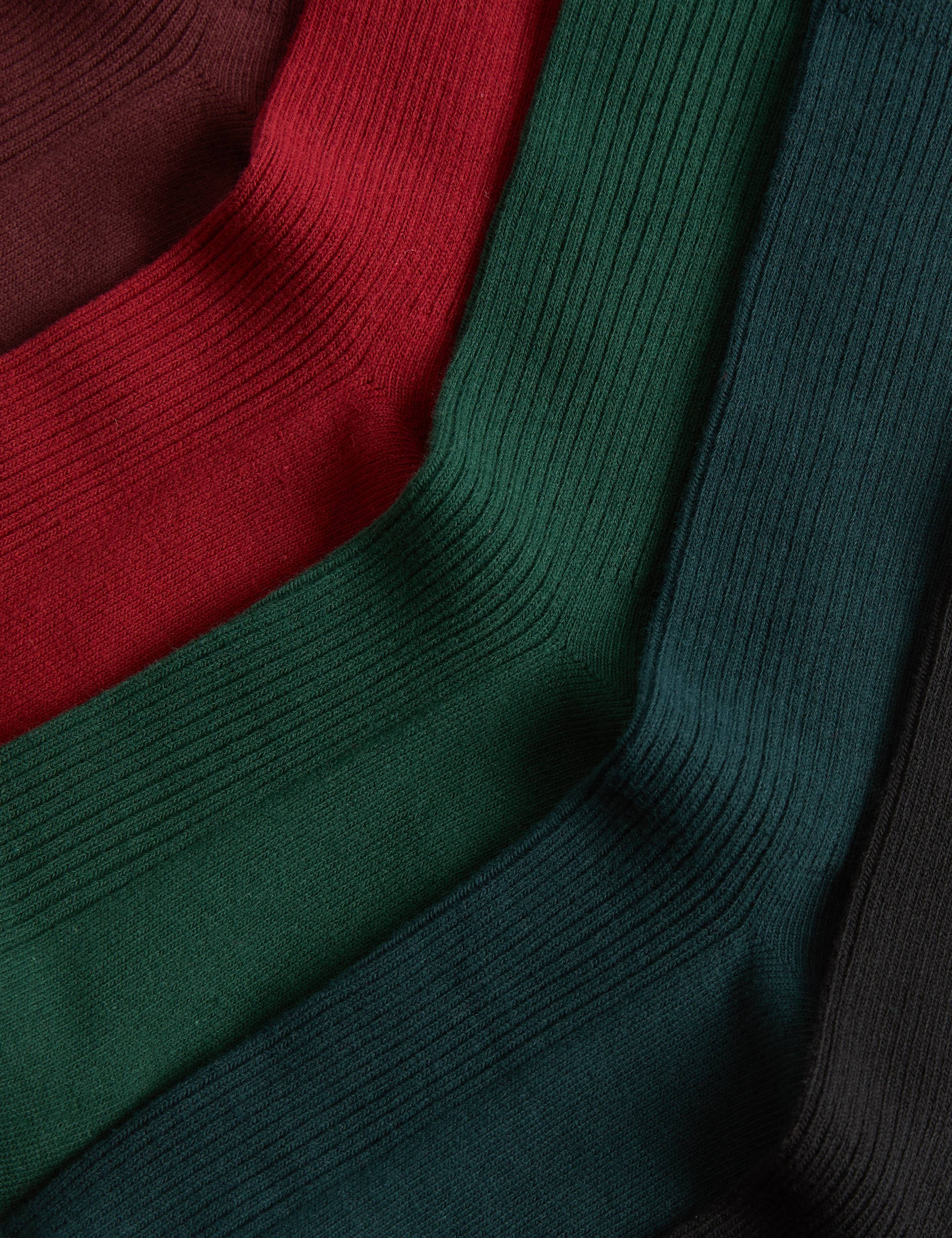 5 Pack Cotton Rich Casual Socks 2 of 3
