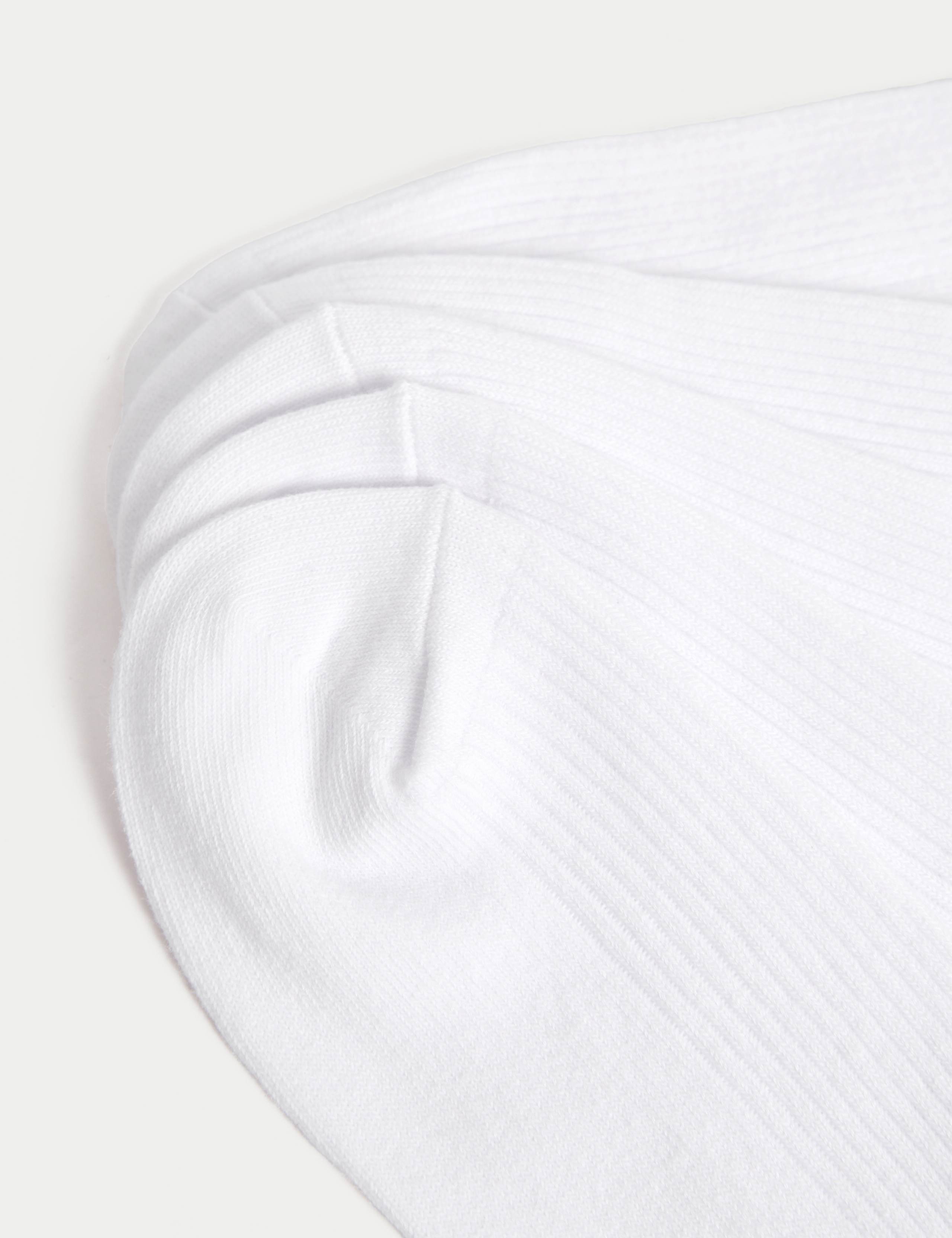 5 Pack Cotton Rich Ribbed Socks 2 of 2