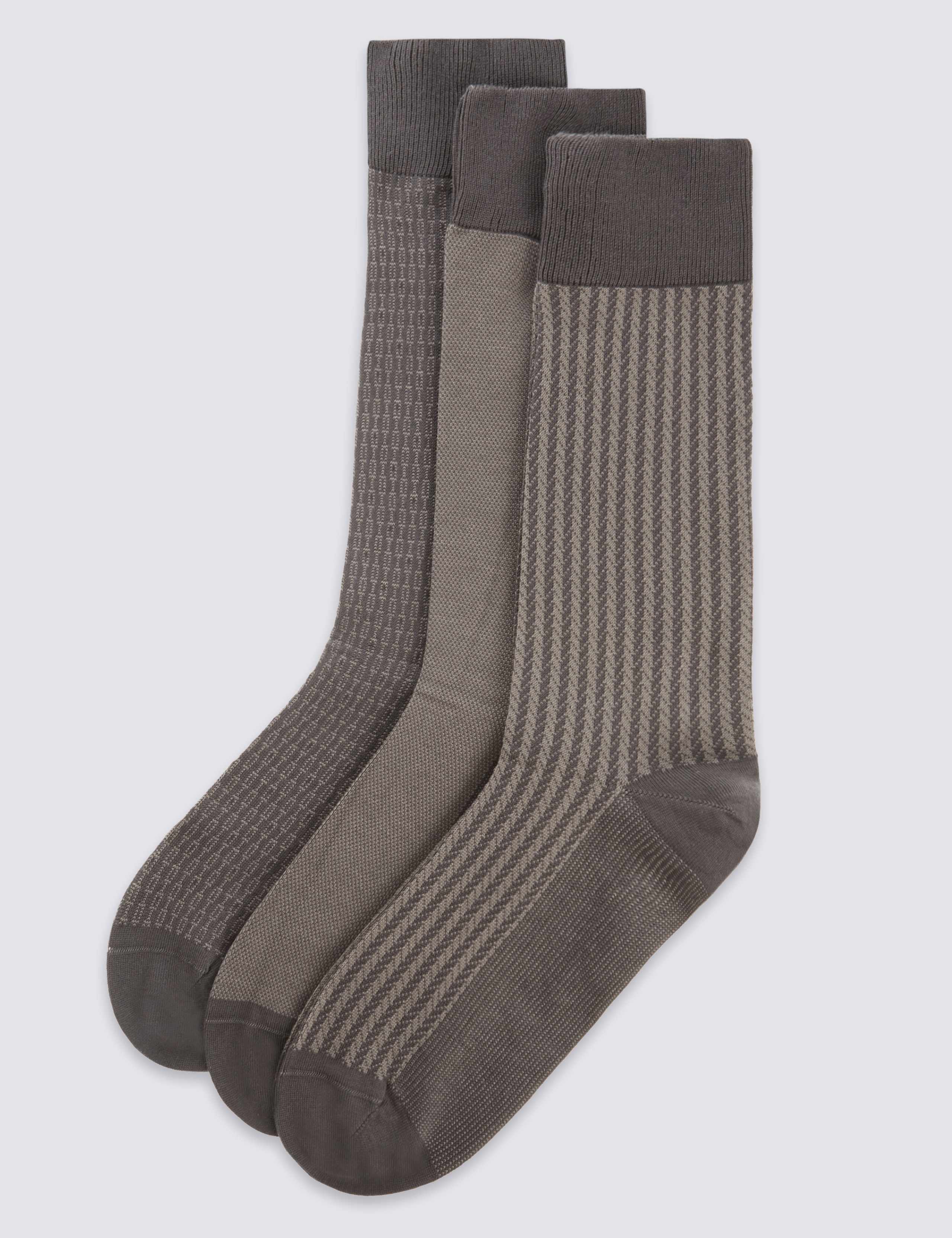 3 Pairs of Luxury Cotton Socks 1 of 1