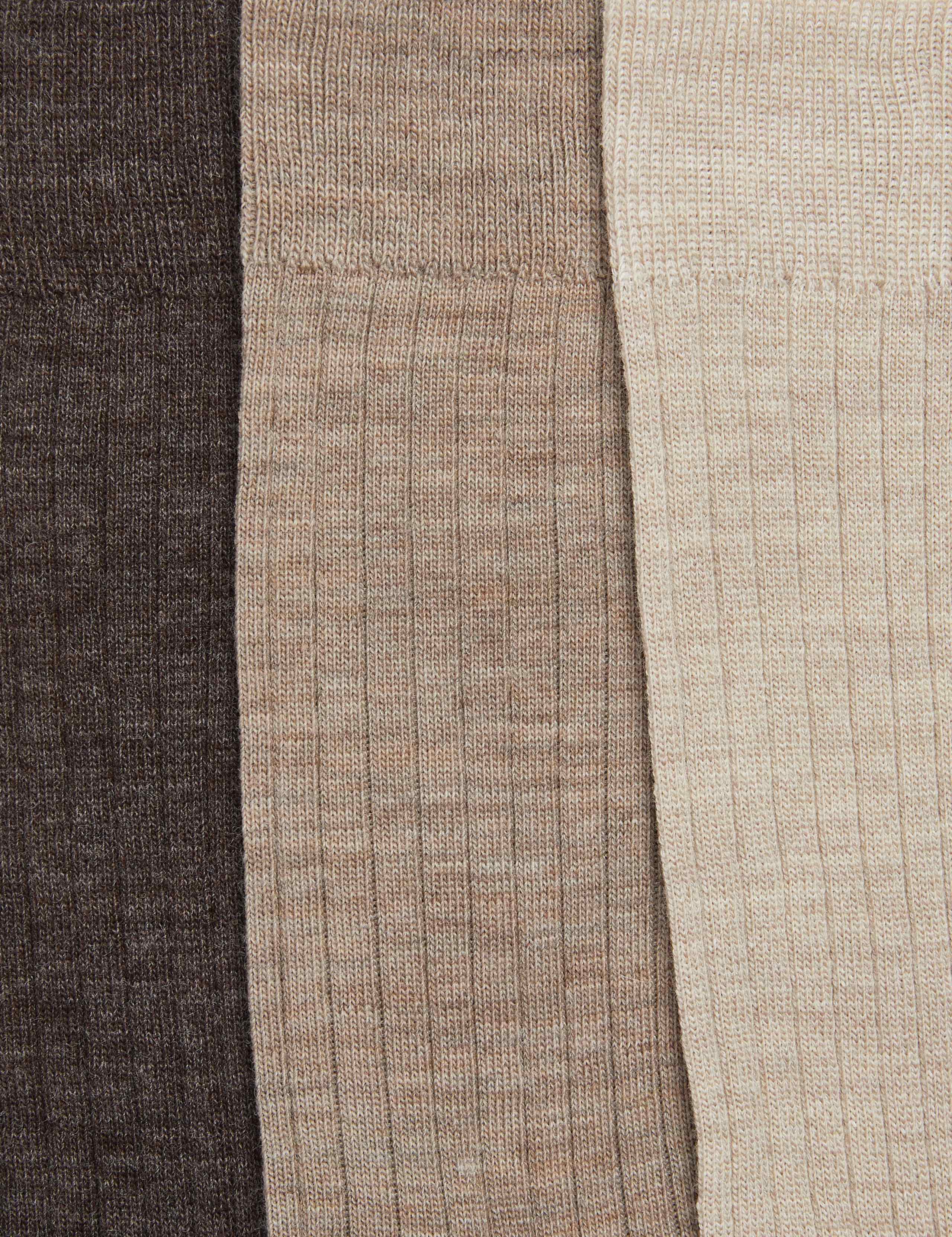 3 Pack Lambswool Rich Socks 2 of 2