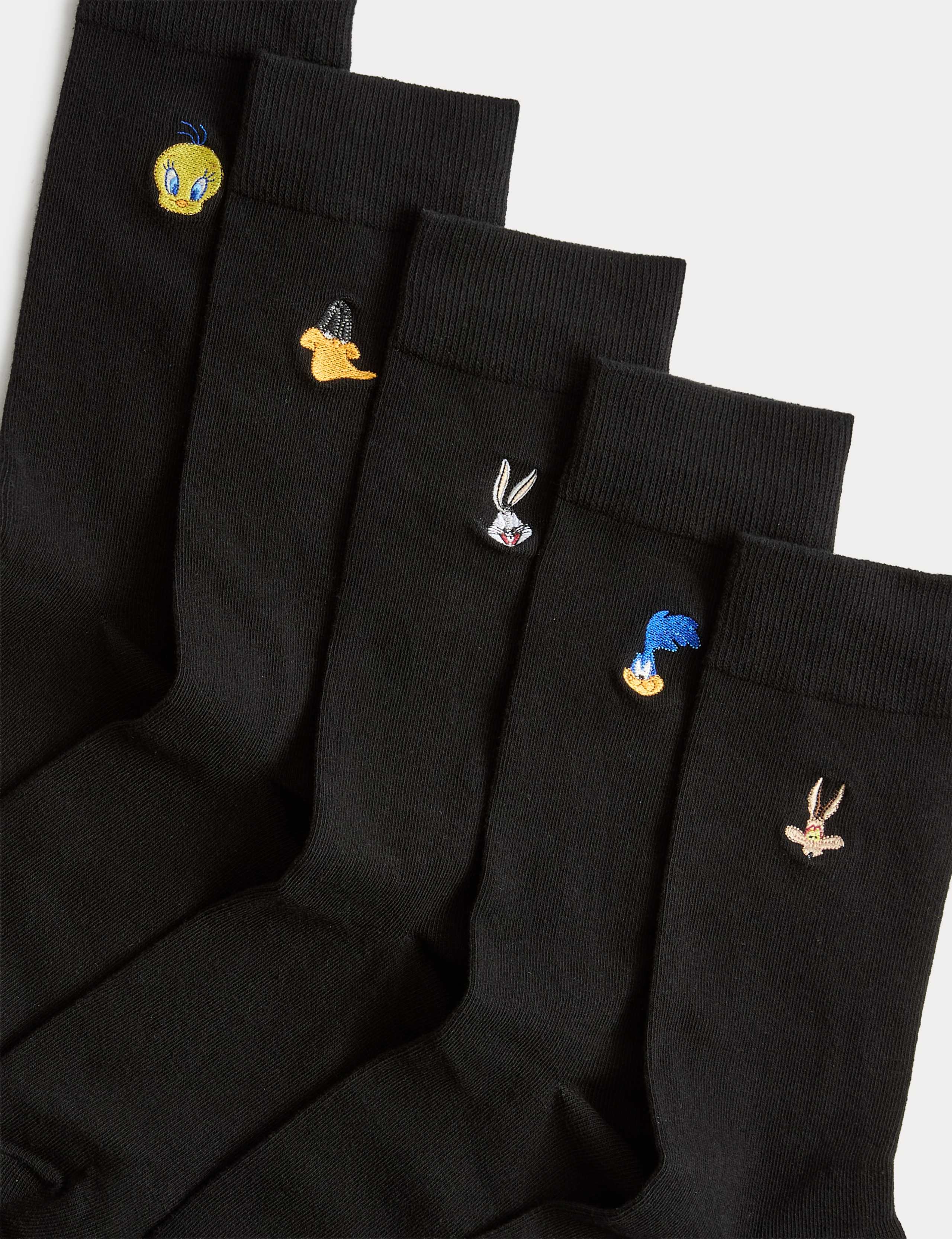 5 Pack Cotton Rich Looney Tunes™ Socks 2 of 2
