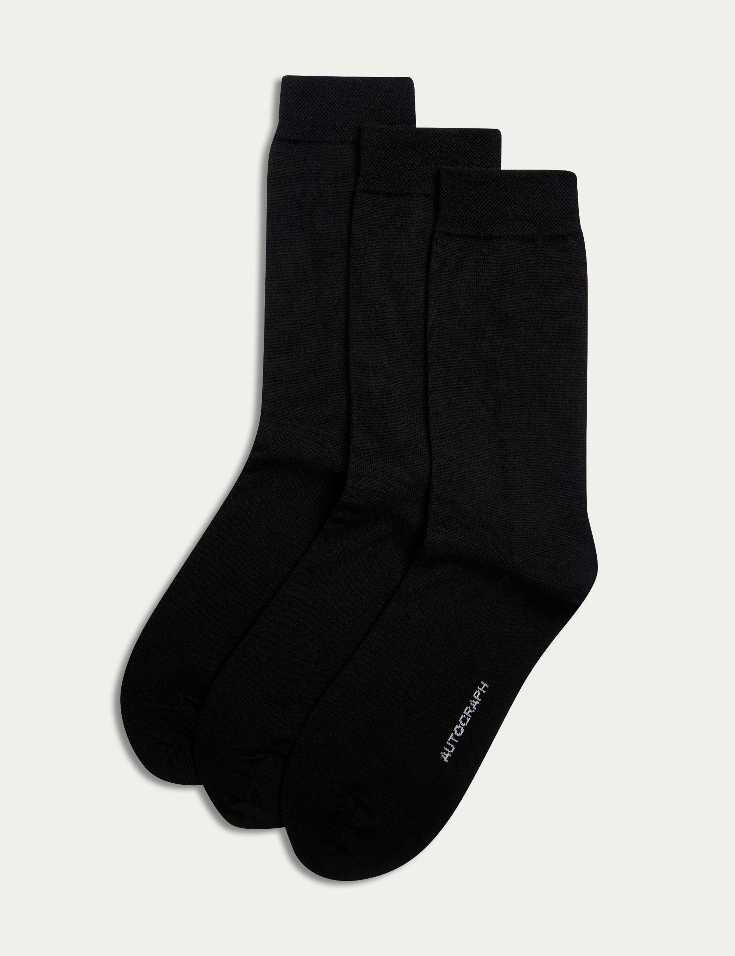 3 Pack Merino Wool Blend Socks 1 of 2
