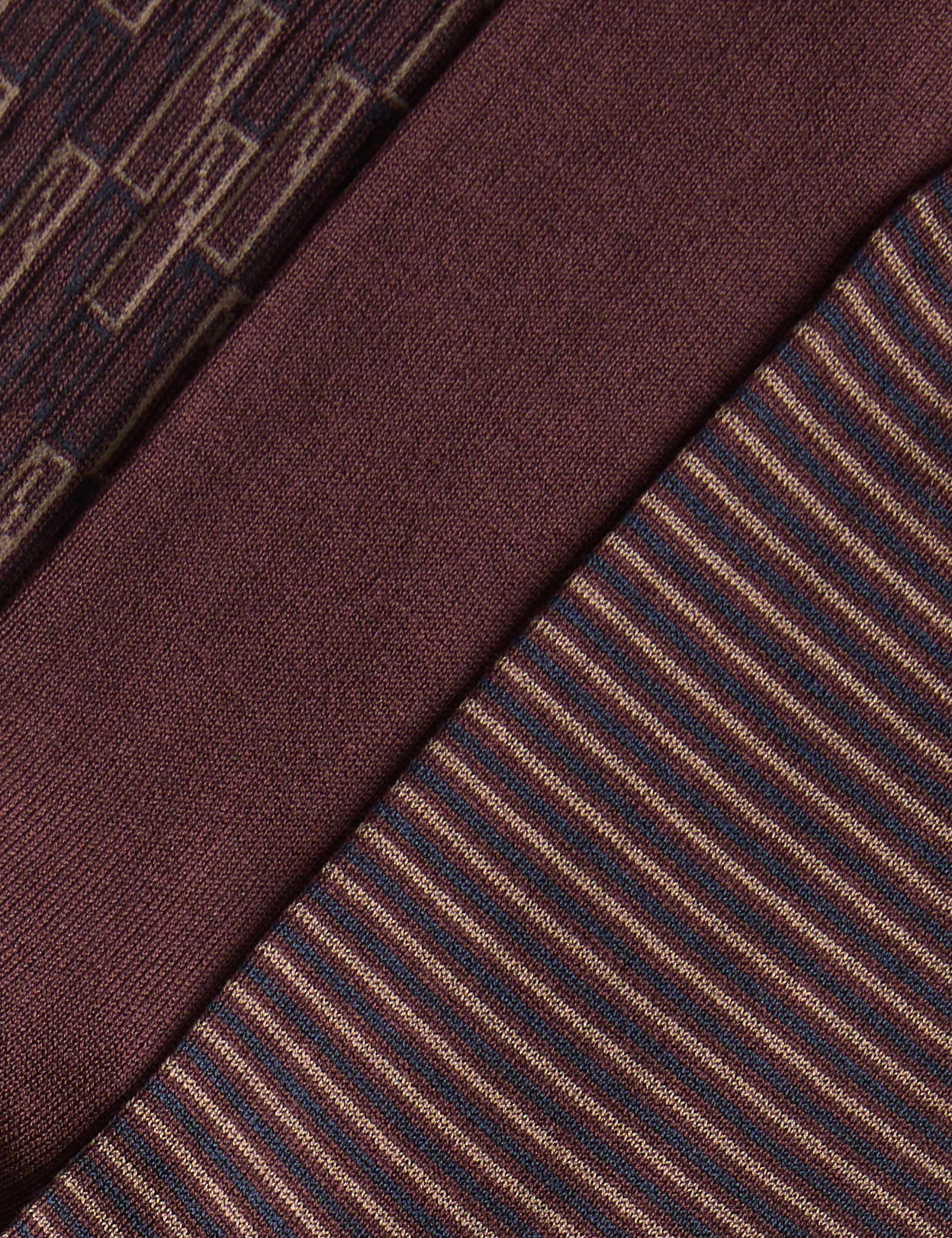 3pk Assorted Design Mercerised Cotton Blend Socks 2 of 2