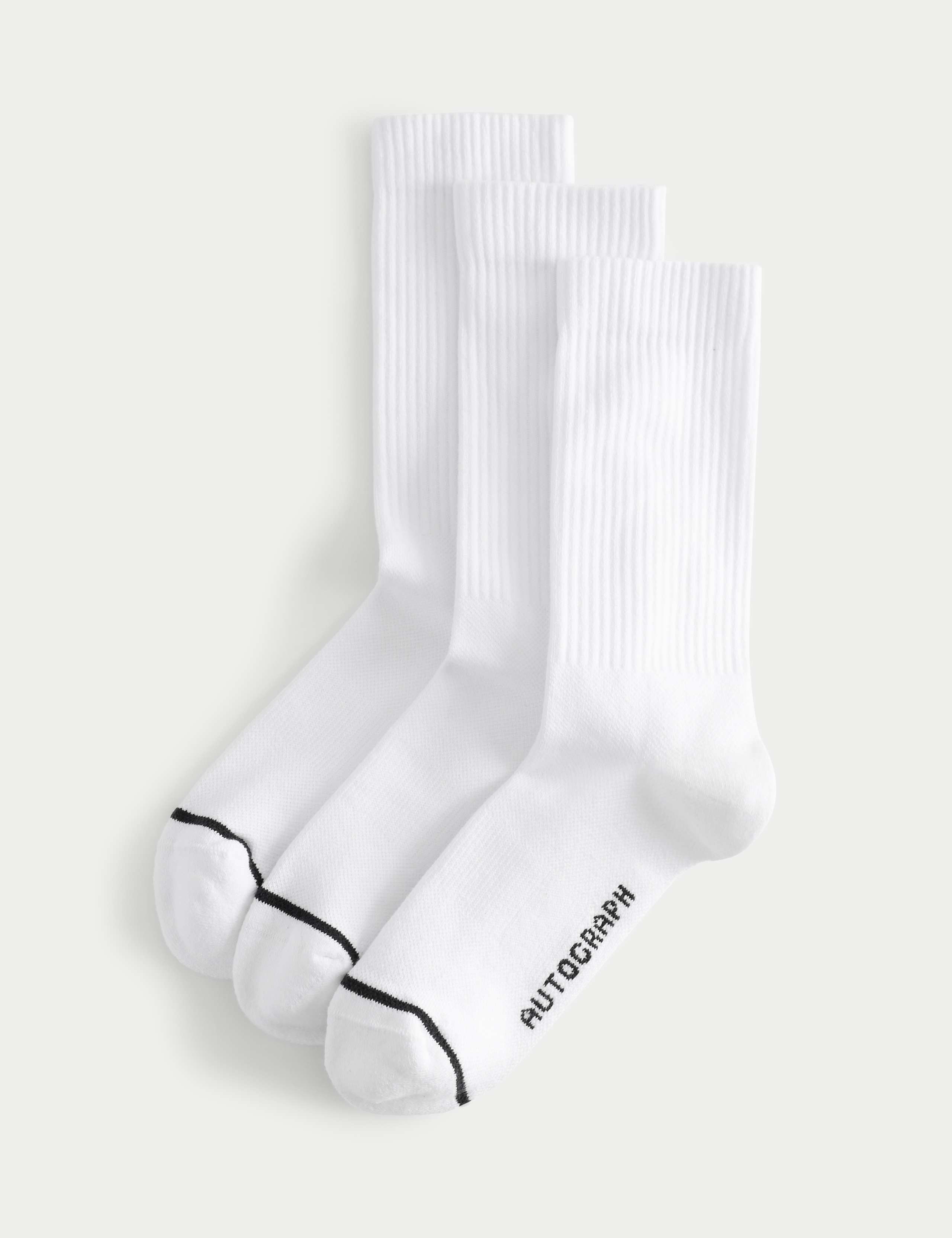 3 Pack Pima Cotton Rich Socks 1 of 2