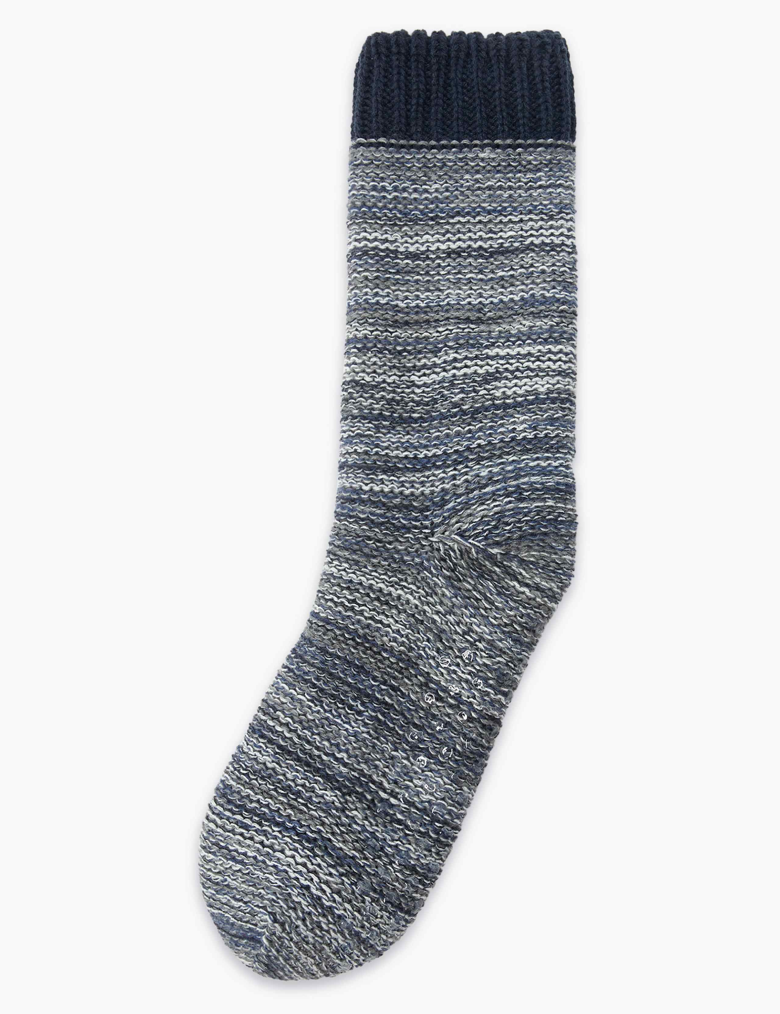 Ombre Fleece Lined Slipper Socks 1 of 2