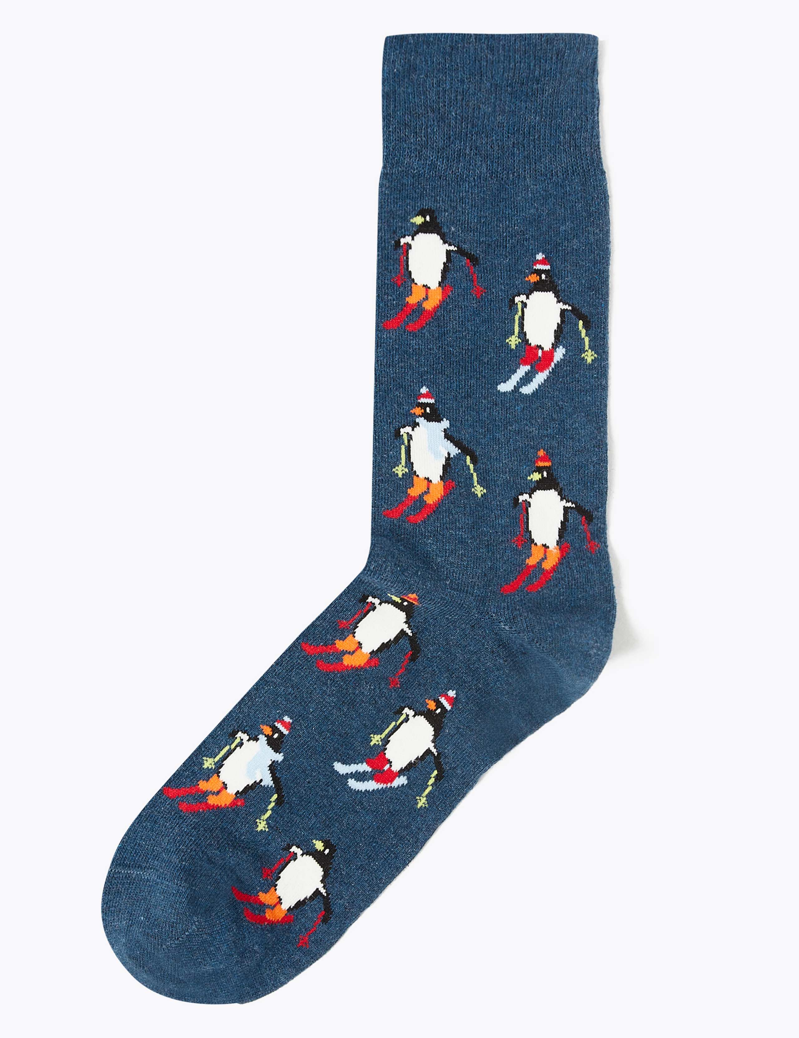 Cool & Fresh™ Penguin Print Socks 1 of 2