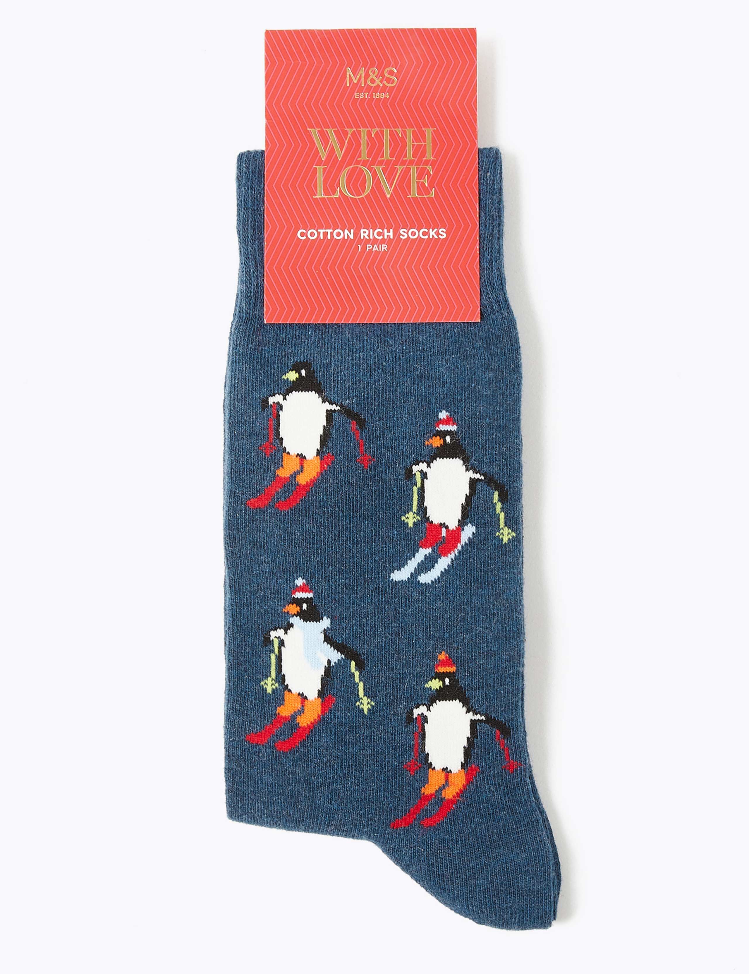 Cool & Fresh™ Penguin Print Socks 2 of 2