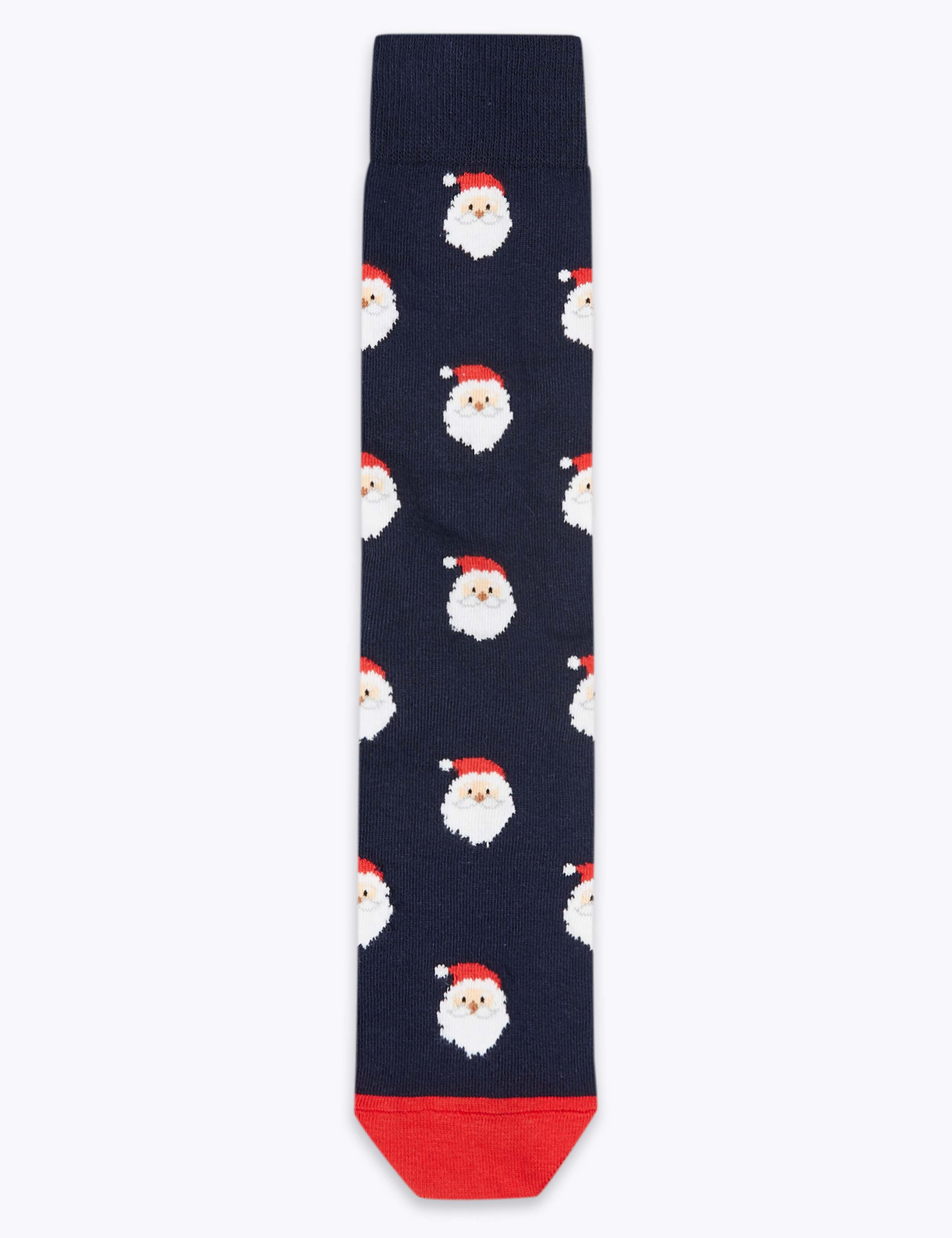 Cool & Fresh™ Santa Print Sock Bag 1 of 3