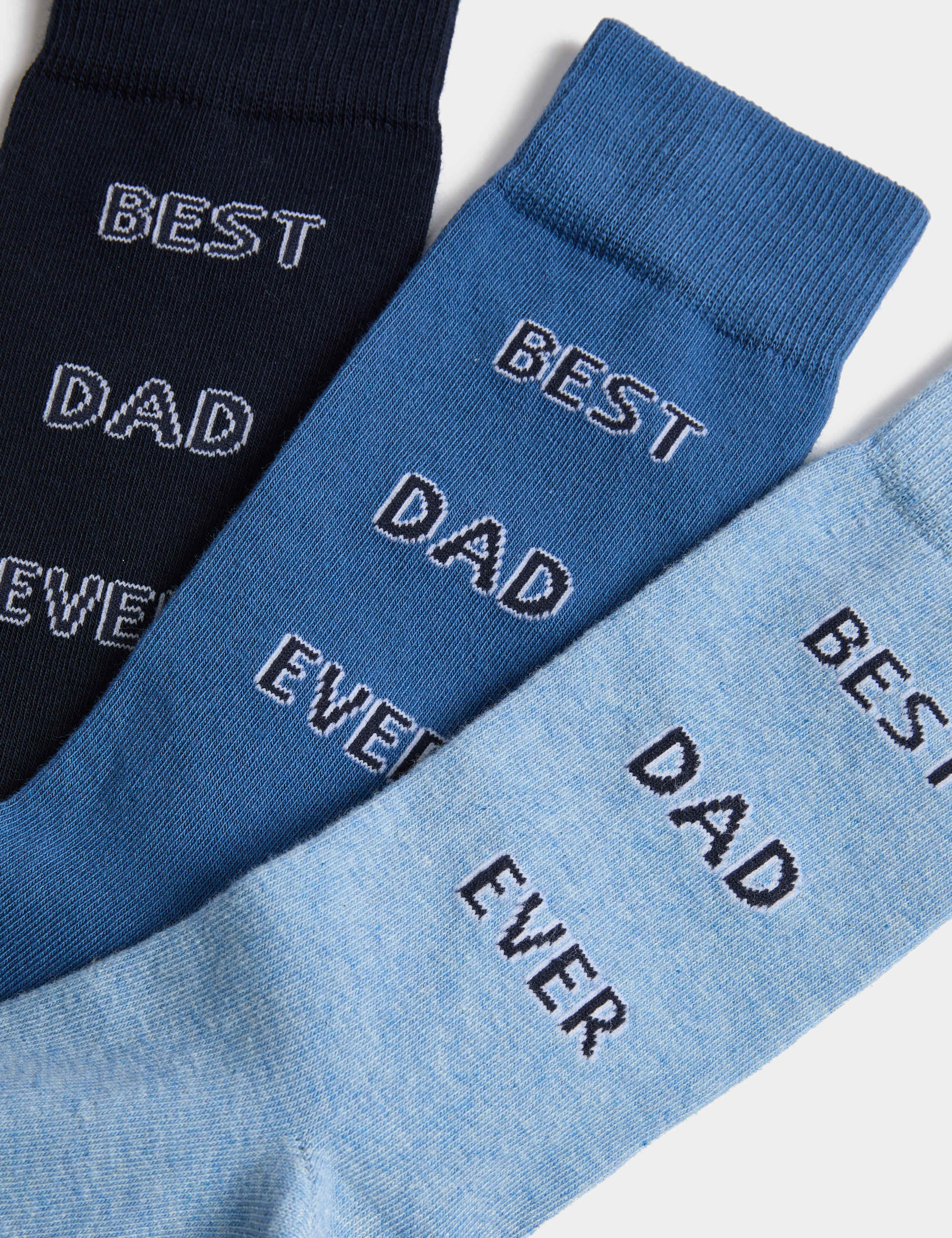 3pk Best Dad Ever Cotton Rich Socks 2 of 3