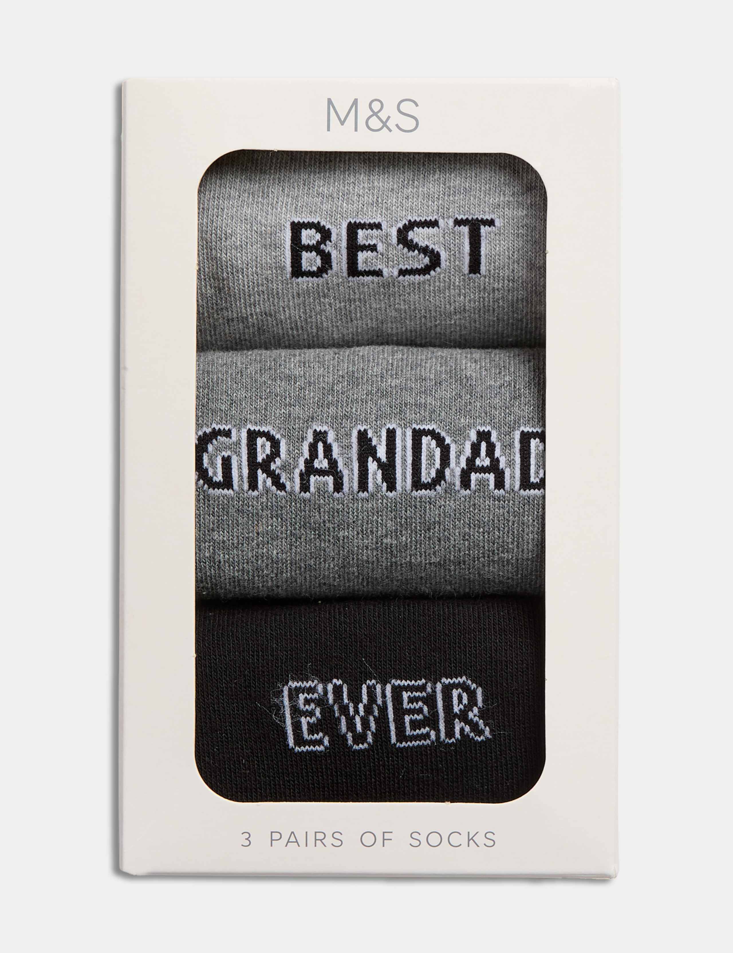 3 Pack Best Grandad Ever Socks 3 of 3