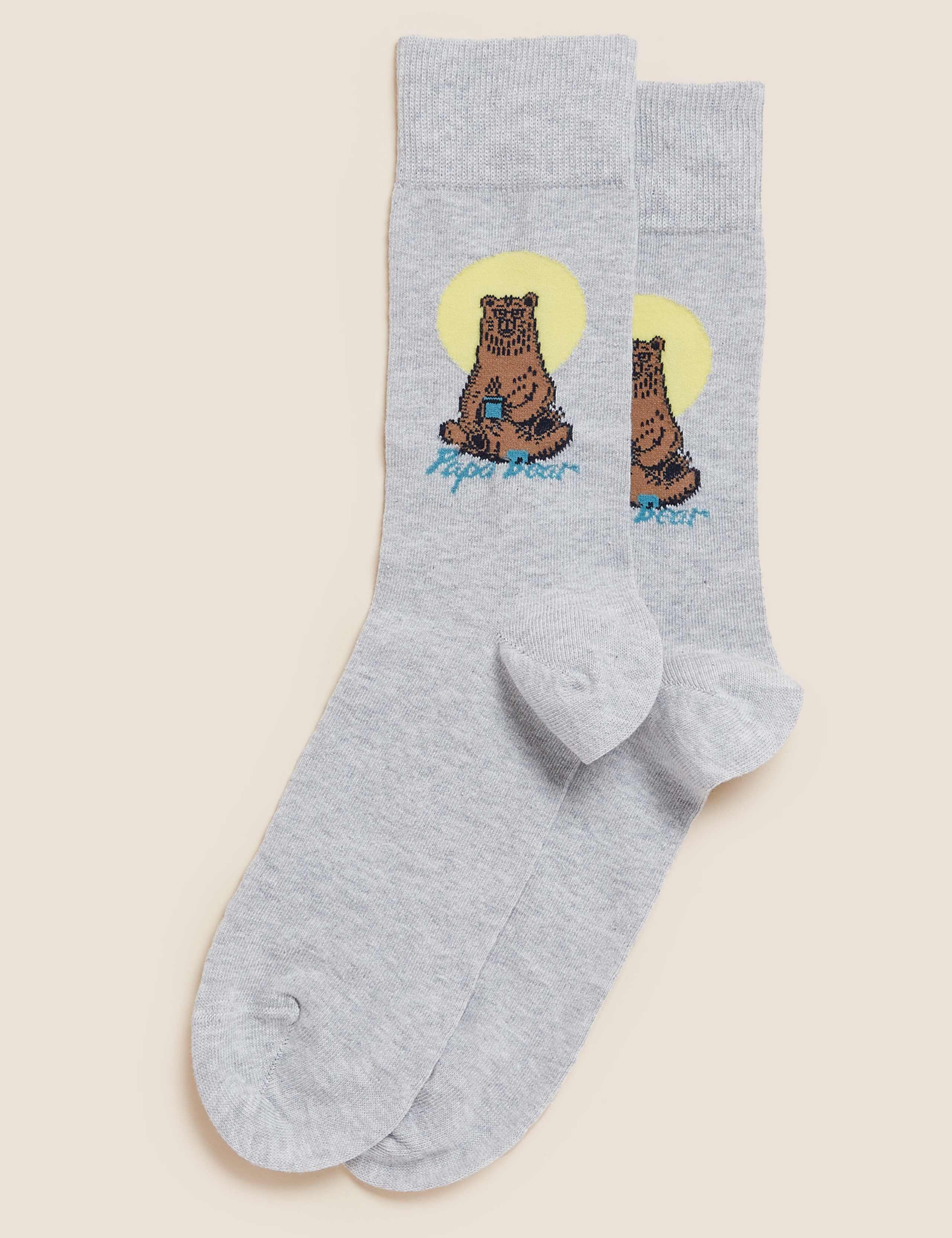 Papa Bear Cotton Rich Socks 1 of 1